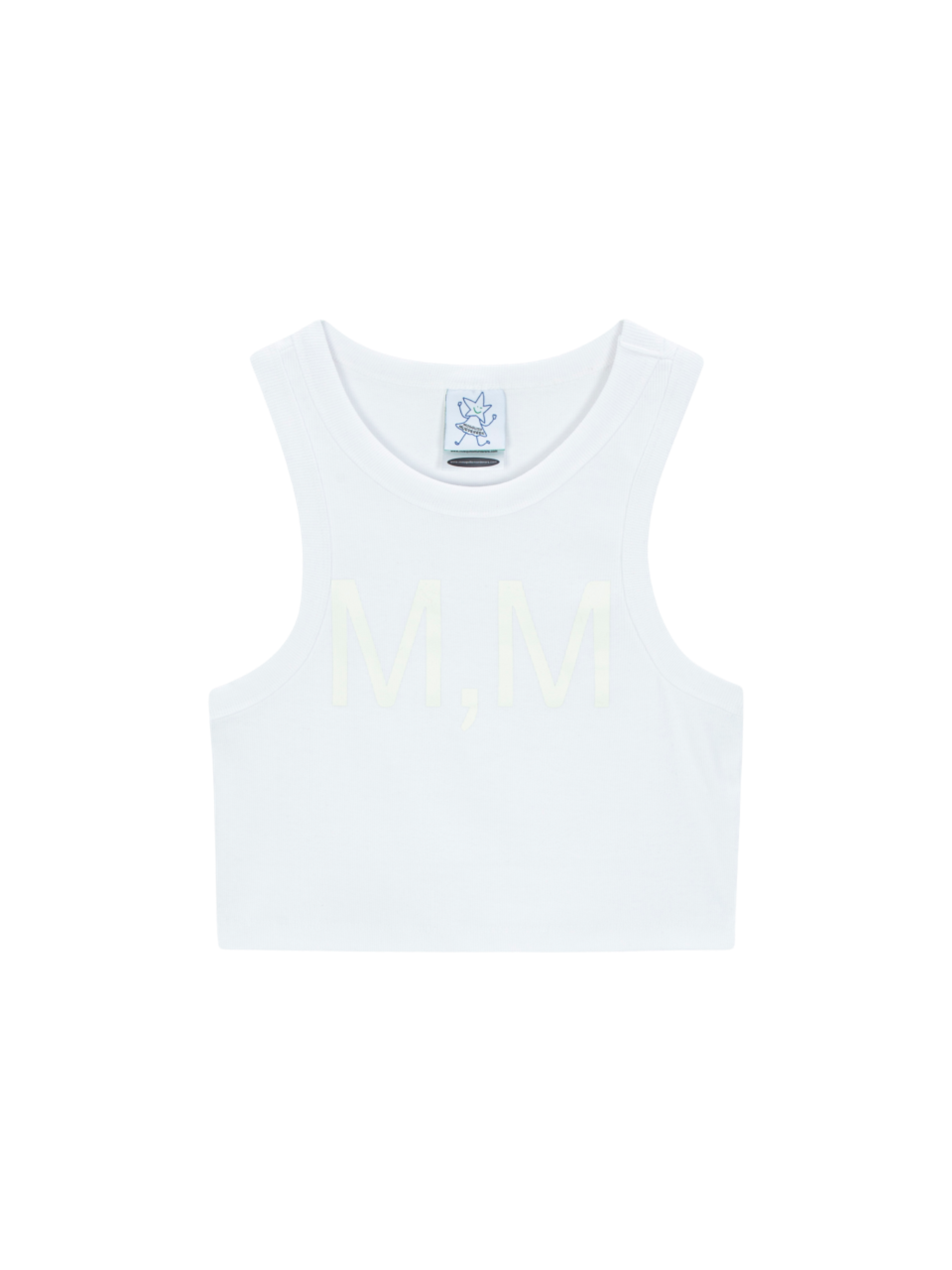 Mosquito Murderers M,M CROP SLEEVELESS (White)