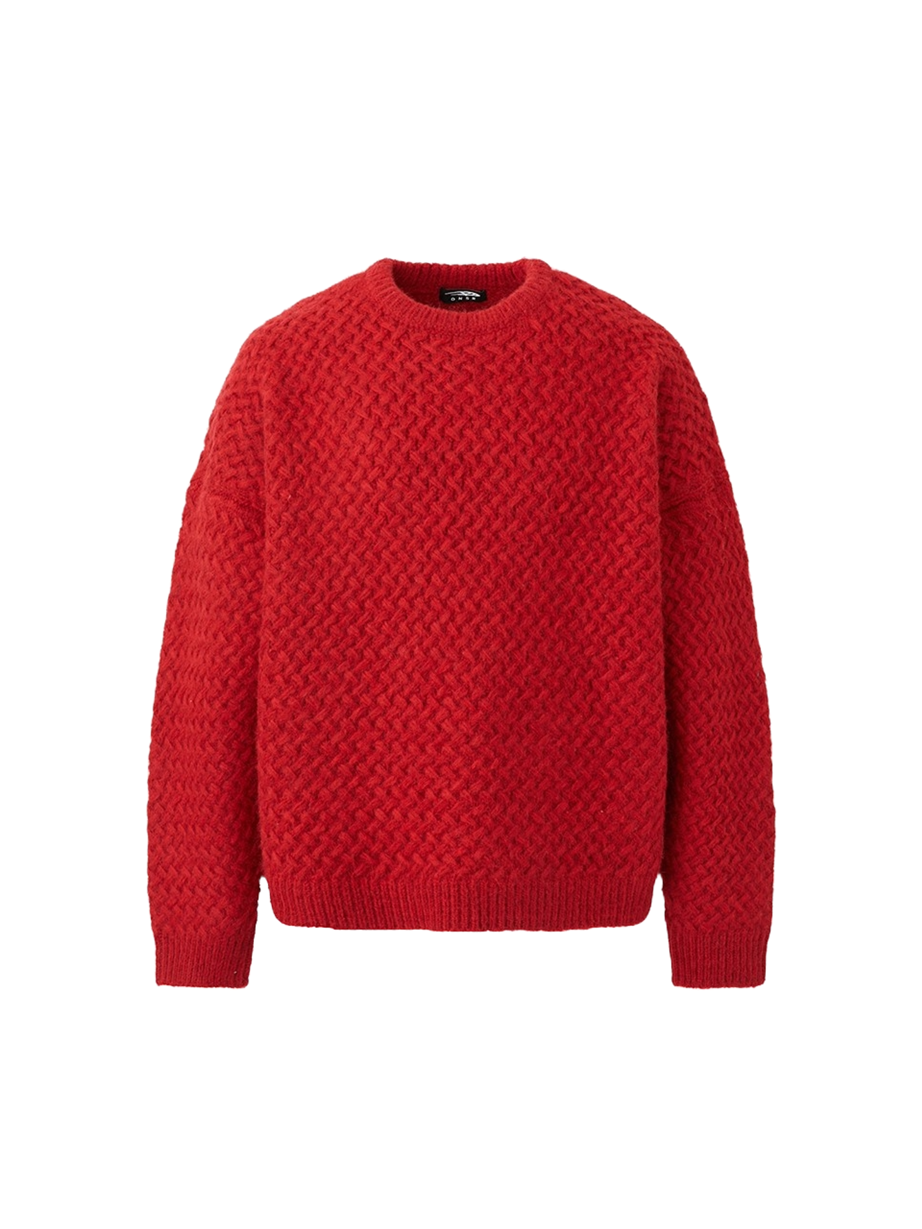DNSR X-weave knit red