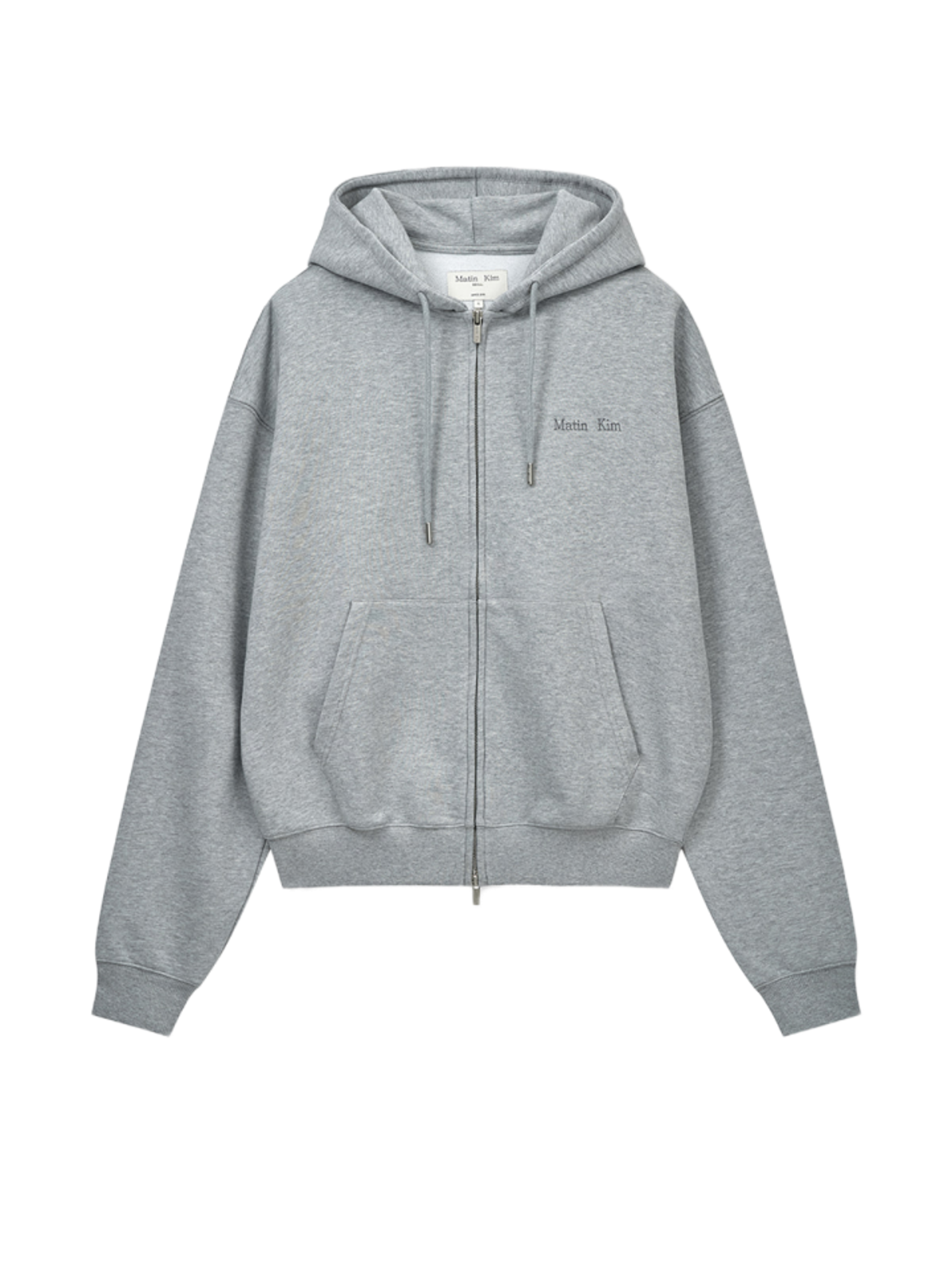 Matin Kim Худи BACK LOGO ESSENTIAL GREY