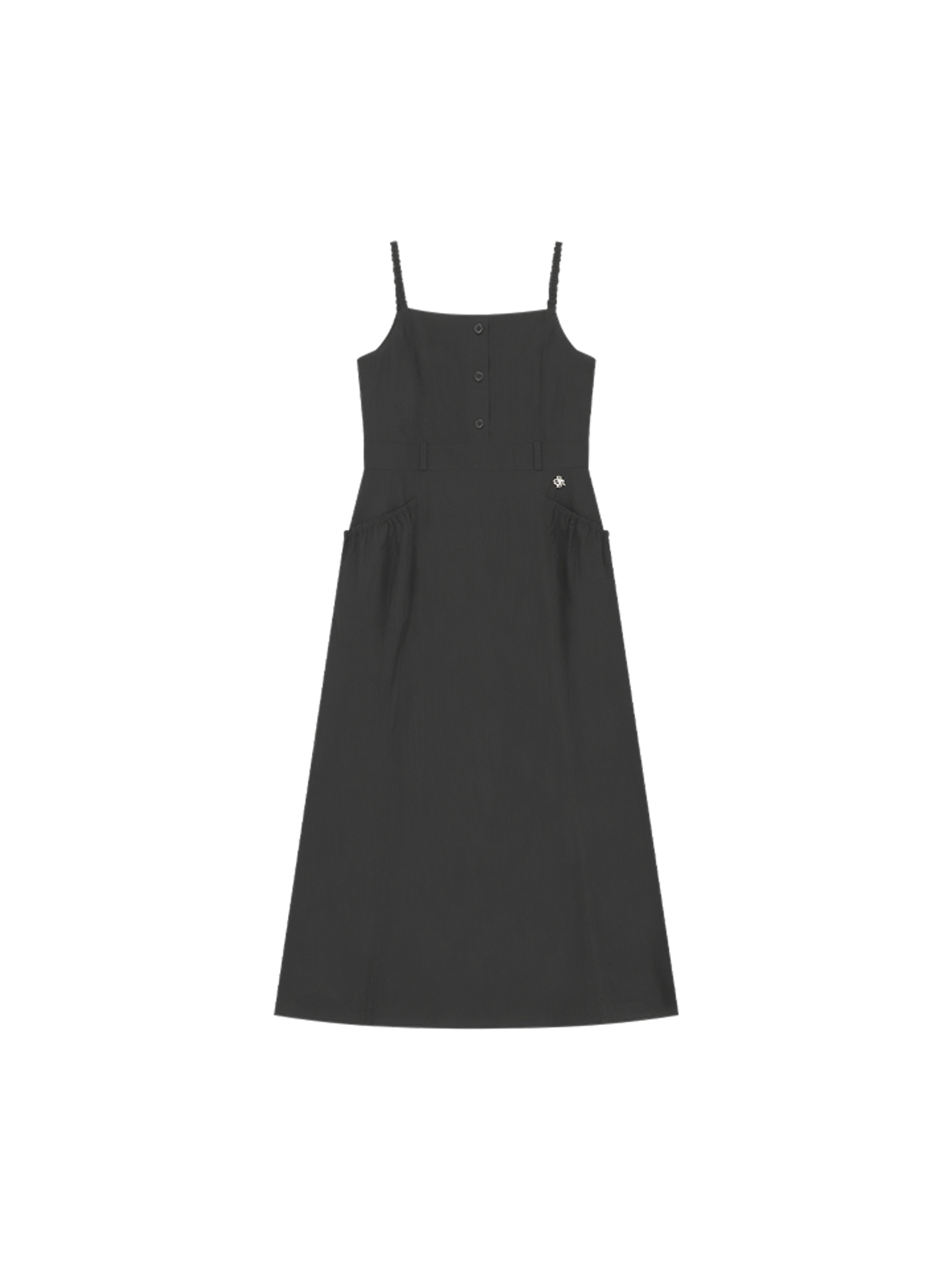 Citybreeze POCKET SHIRRING SLEEVELESS LONG DRESS