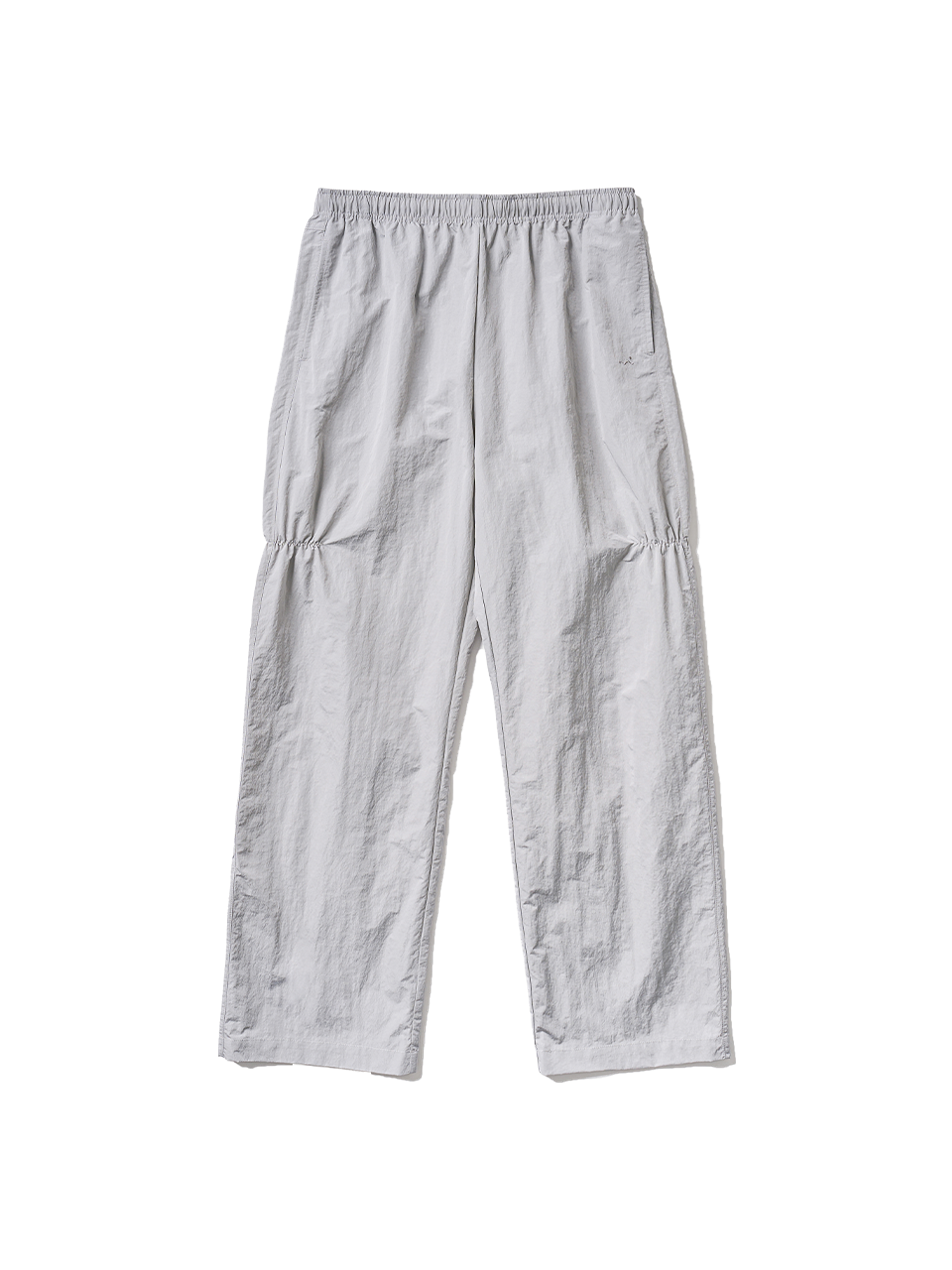 Poev Shirring Nylon Straight Pants