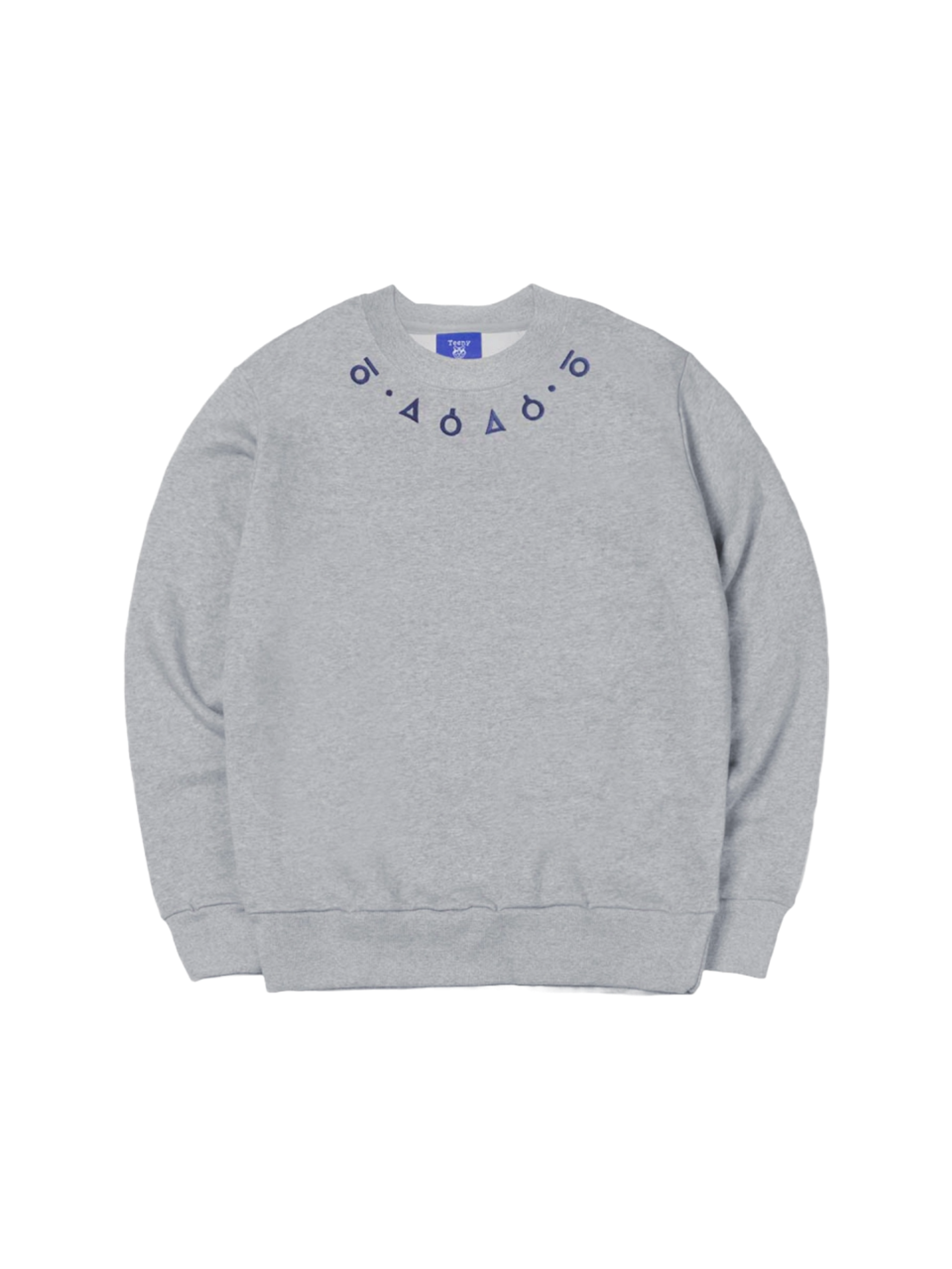 Teeny Tiger Ancient Korean Embroidery Over-Fit sweatshirt (Gray)