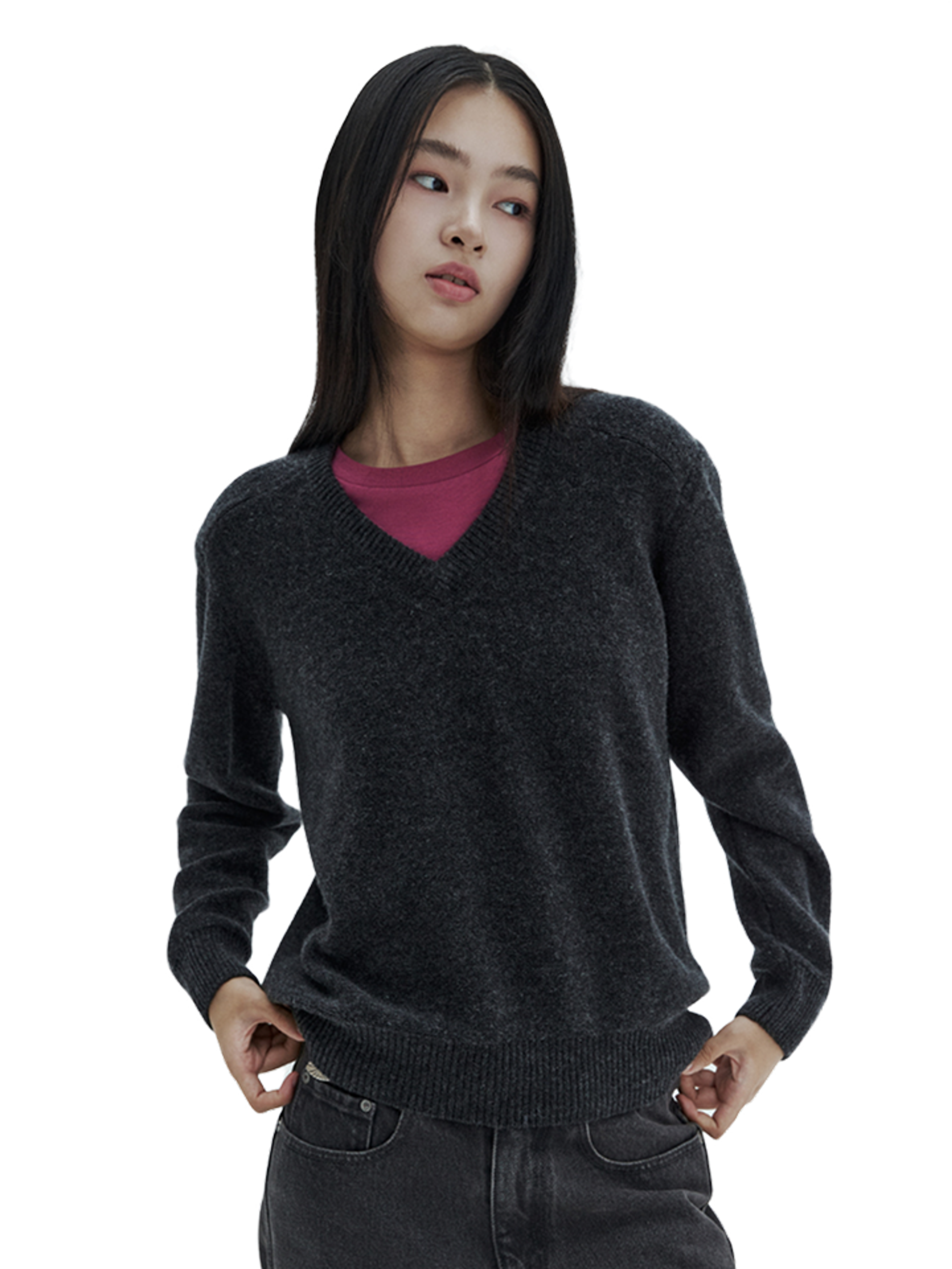 Citybreeze Шерстянной свитер ESSENTIAL V-NECK