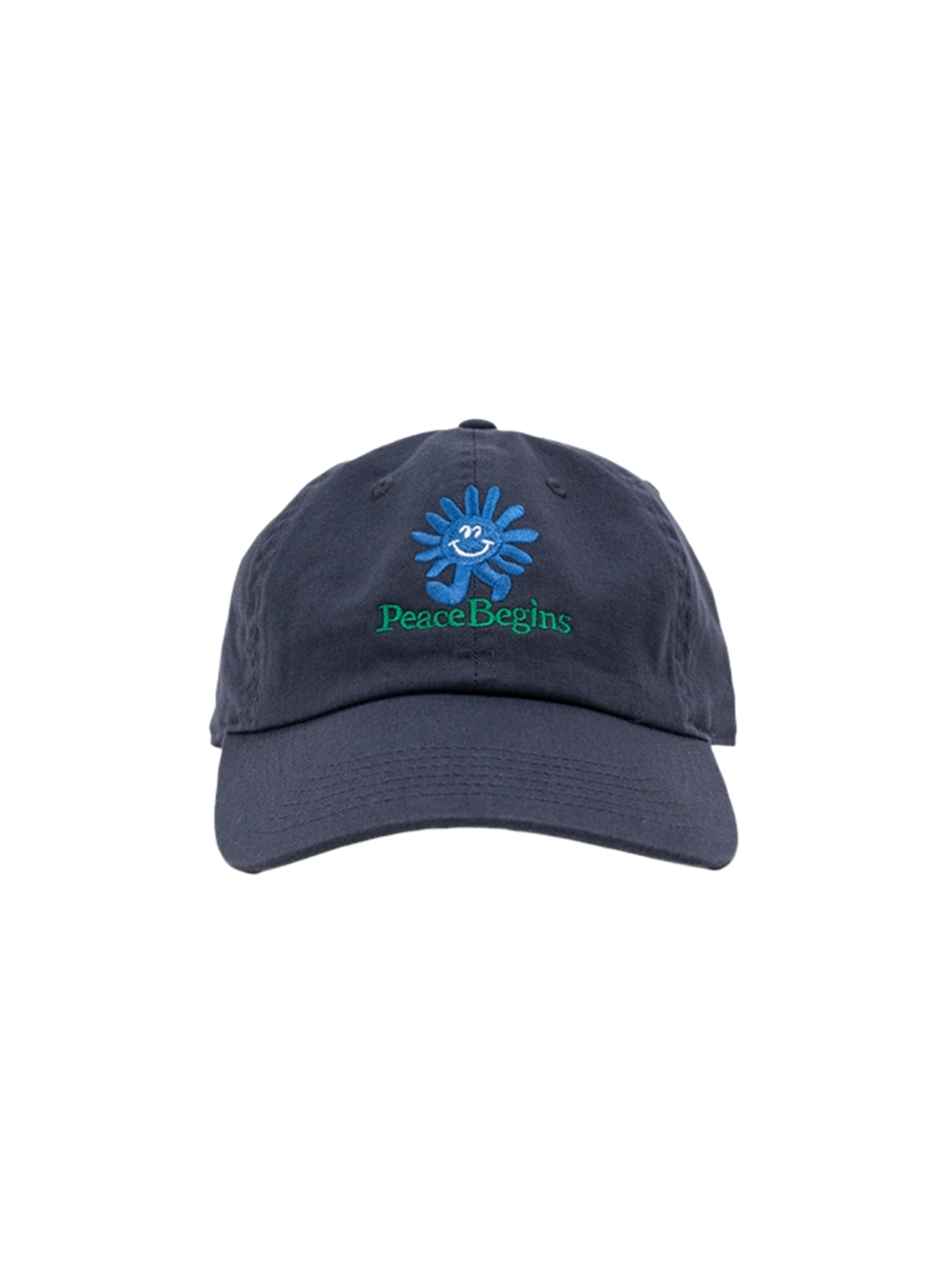 BIG WAVE PEACE RUN WASHED CAP (SLATE)