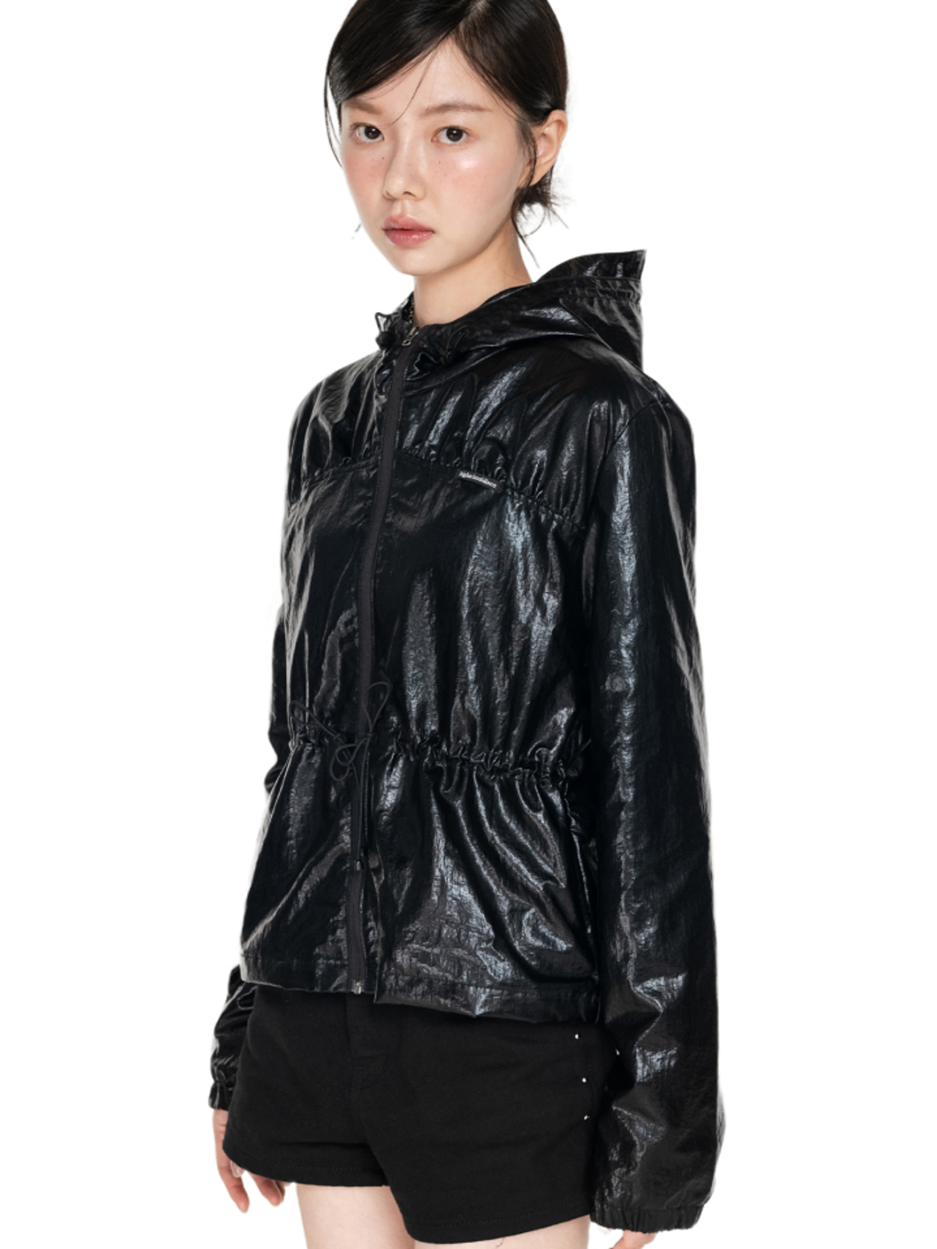 Highschool Disco Glossy Bra Windbreaker