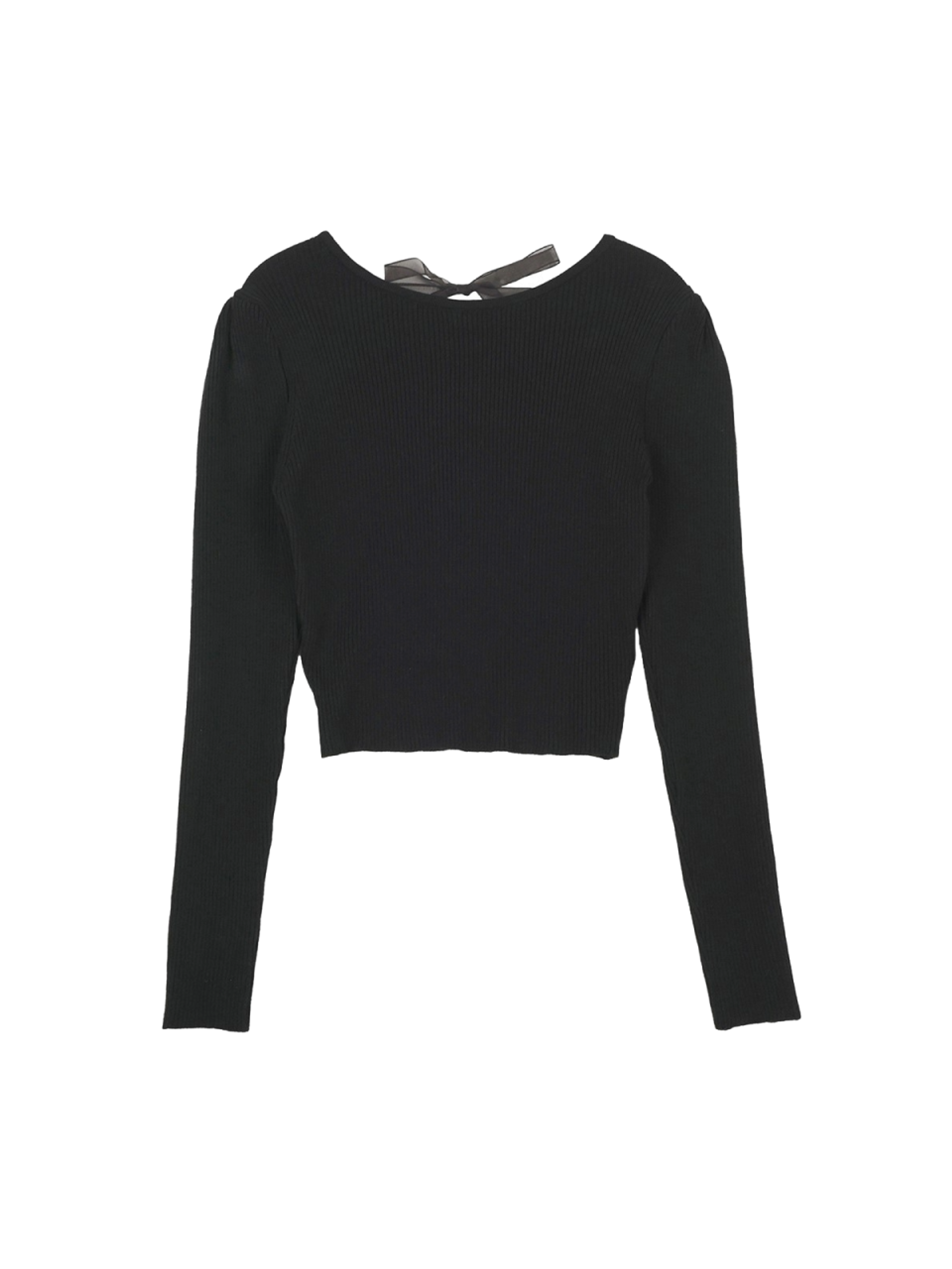 Hardcore Happiness Ribbon tie knit (Black)