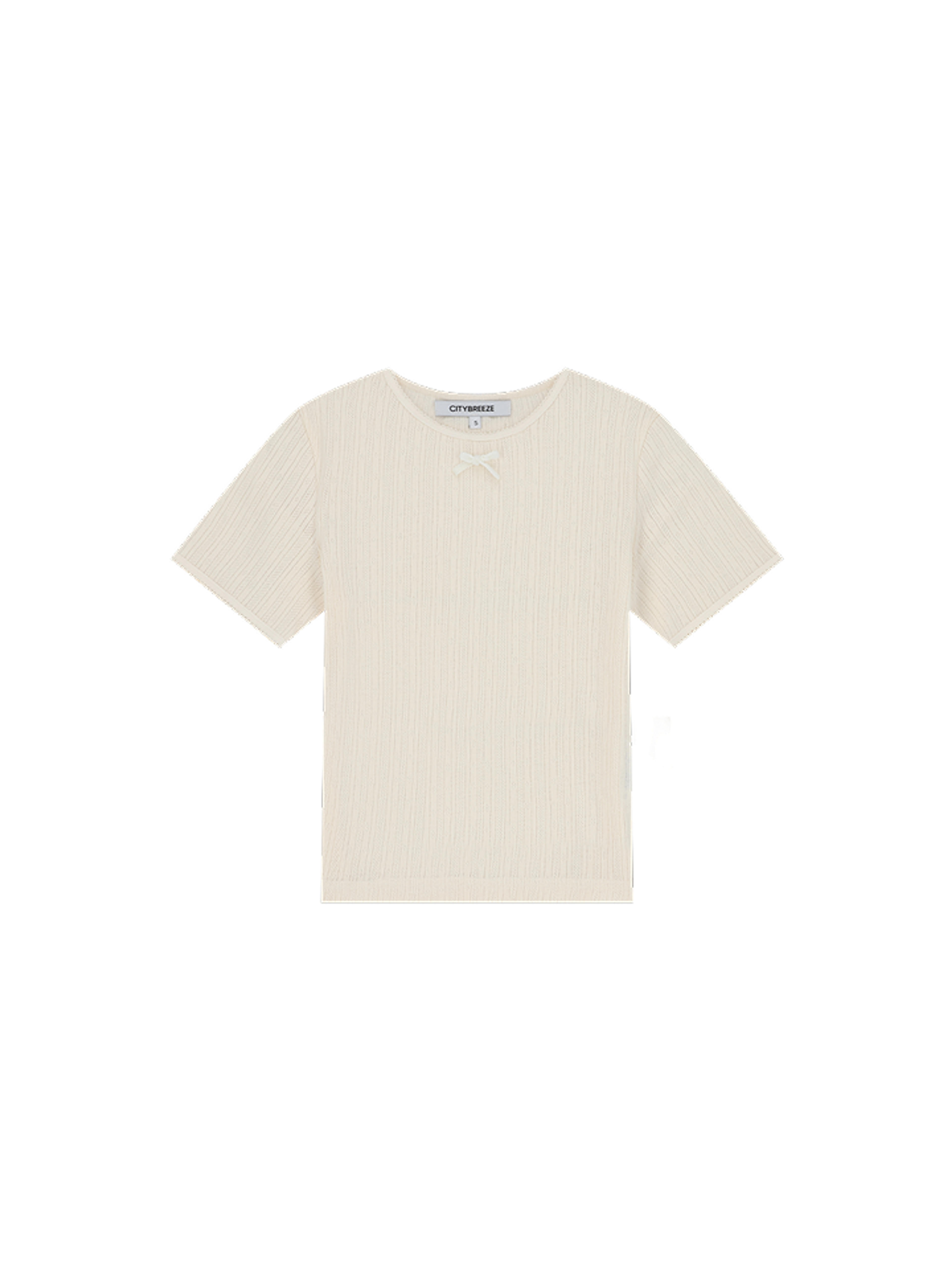 CITYBREEZE EYELET PATTERN SLIM SHORT SLEEVE T SHIRT