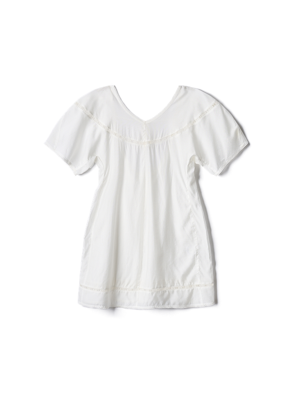 Poev Balloon Sleeve Lace Dress