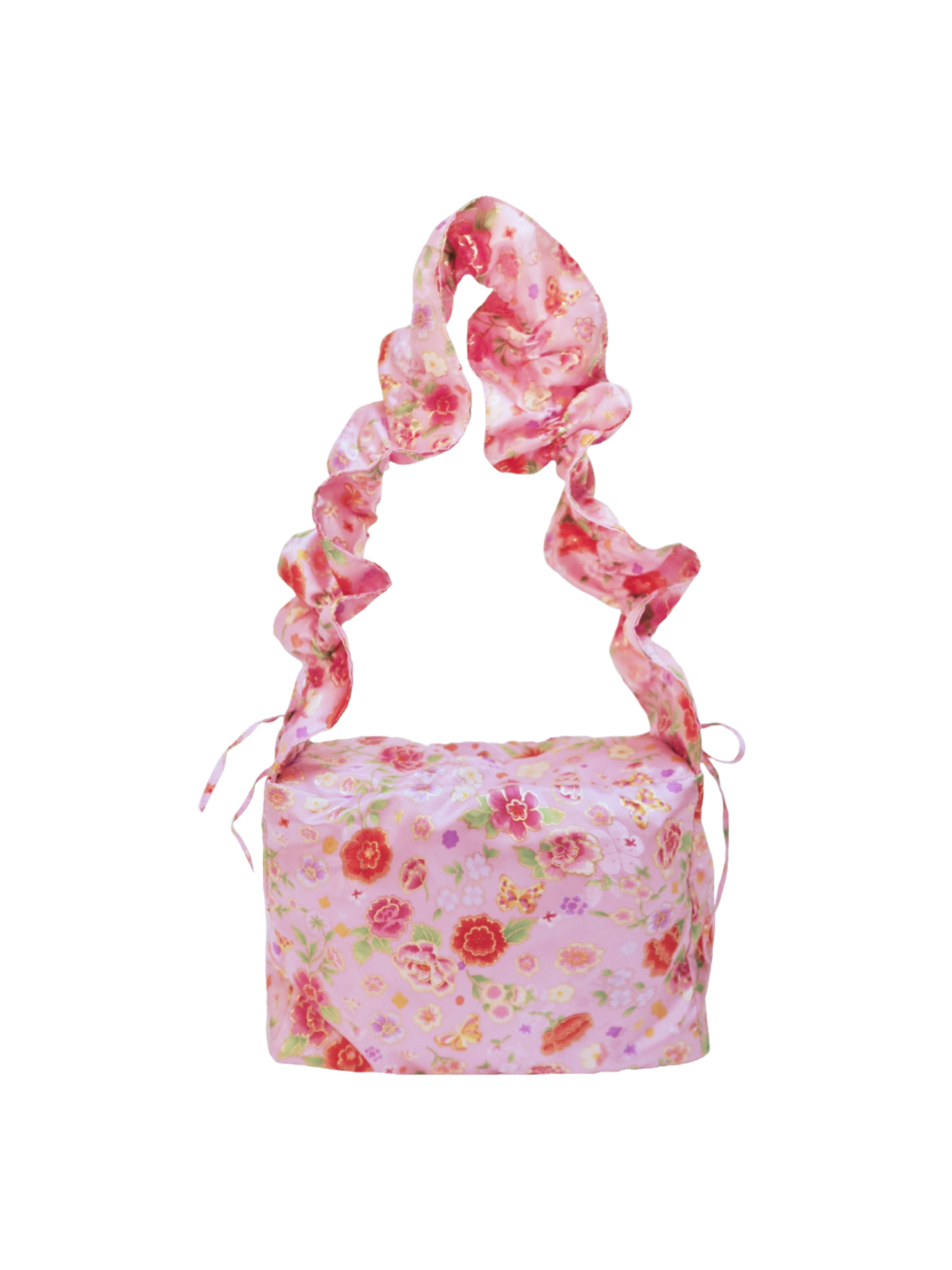 Teeny Tiger teeny flower frill bag pink