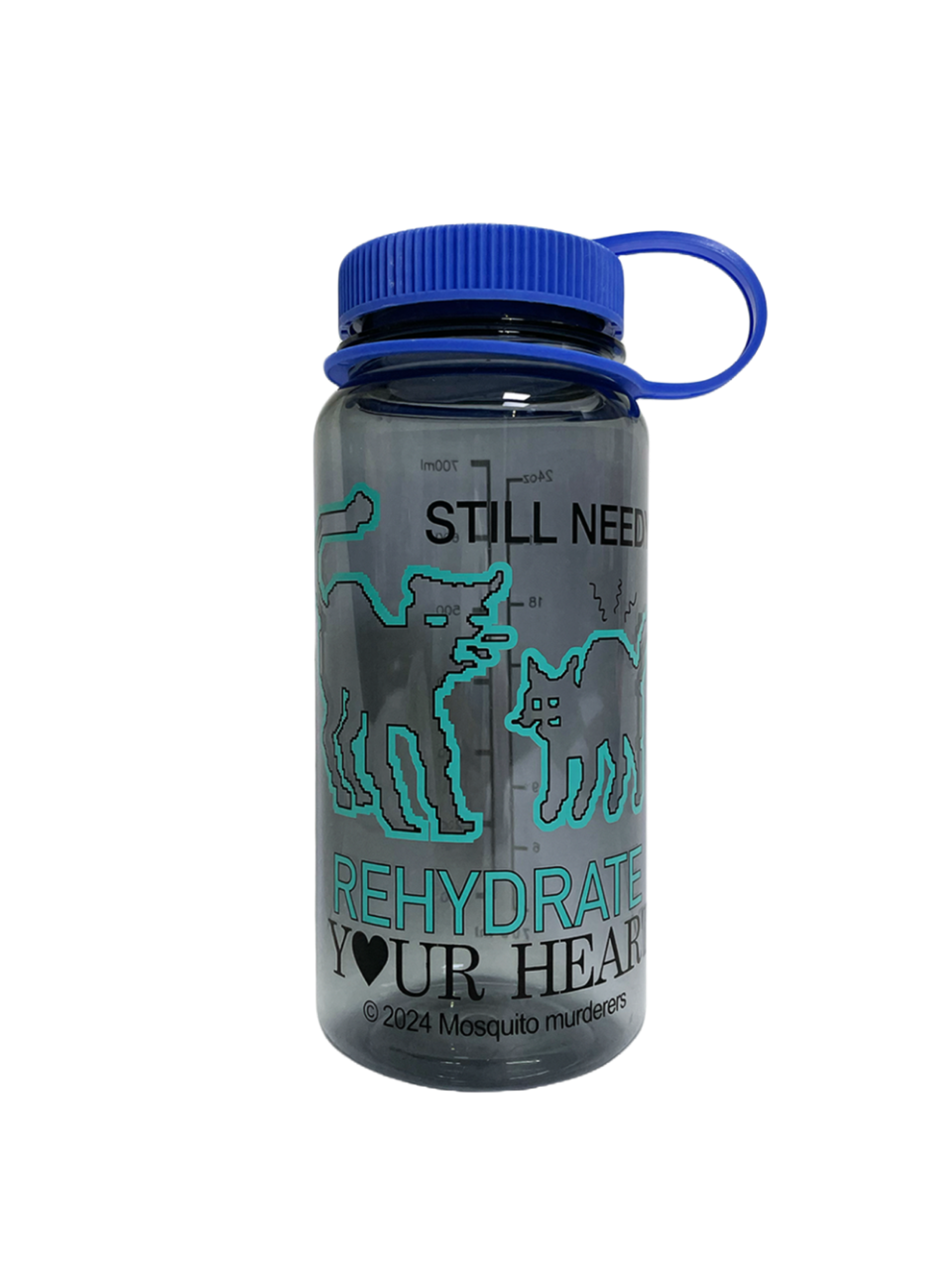Mosquito Murderers STILL NEEDY? REHYDRATE YOUR HEART WATER BOTTLE (Black)