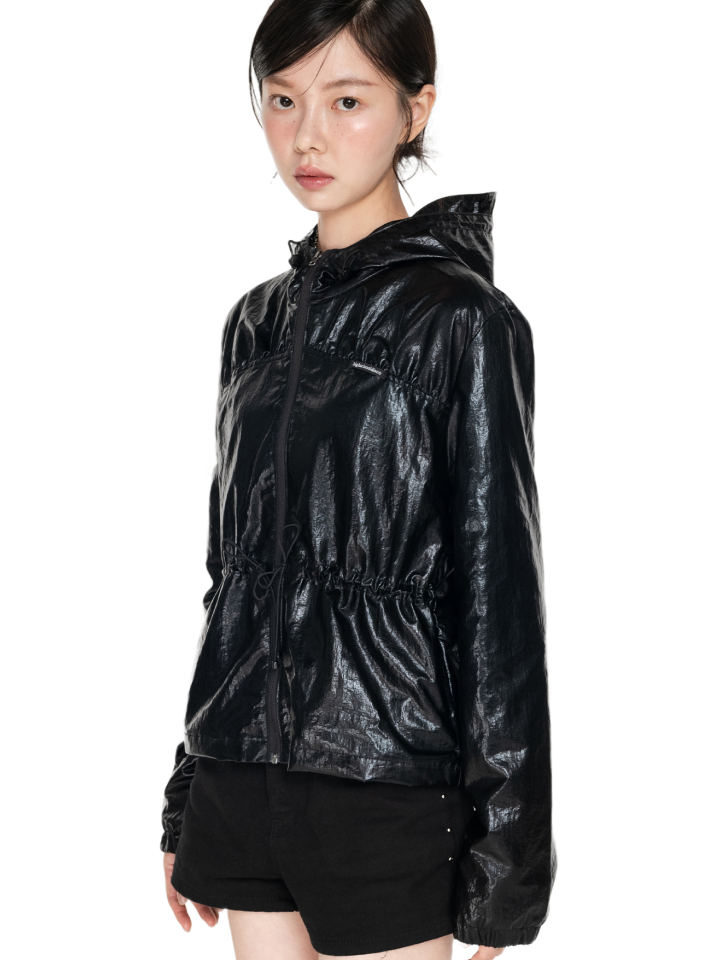 Glossy Bra Windbreaker