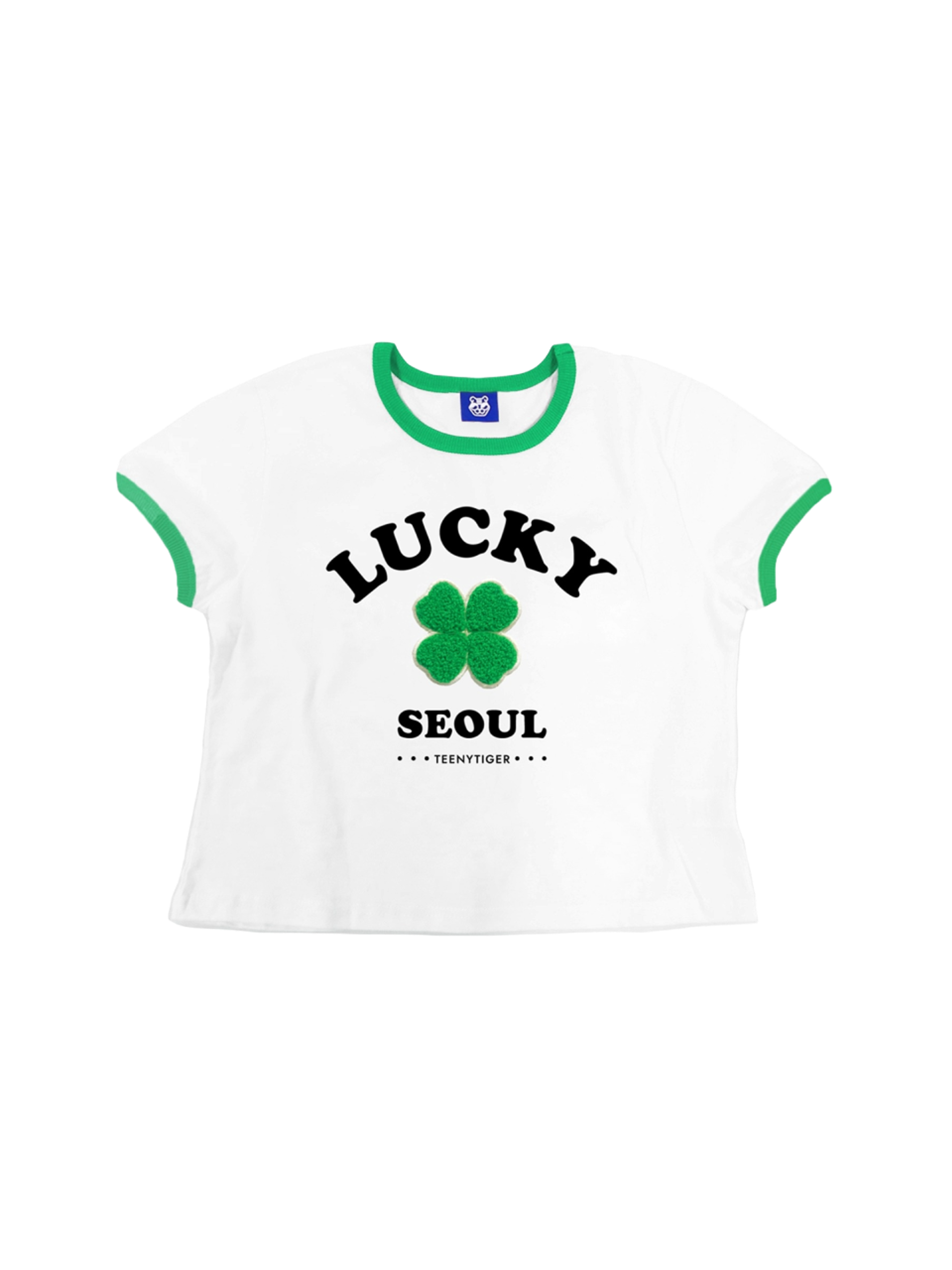 Teeny Tiger Lucky Seoul Crop T-shirts White