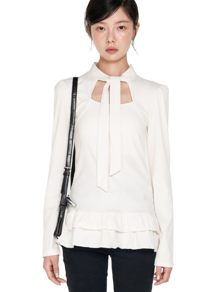 Muffler Bolero Frill Long Sleeve