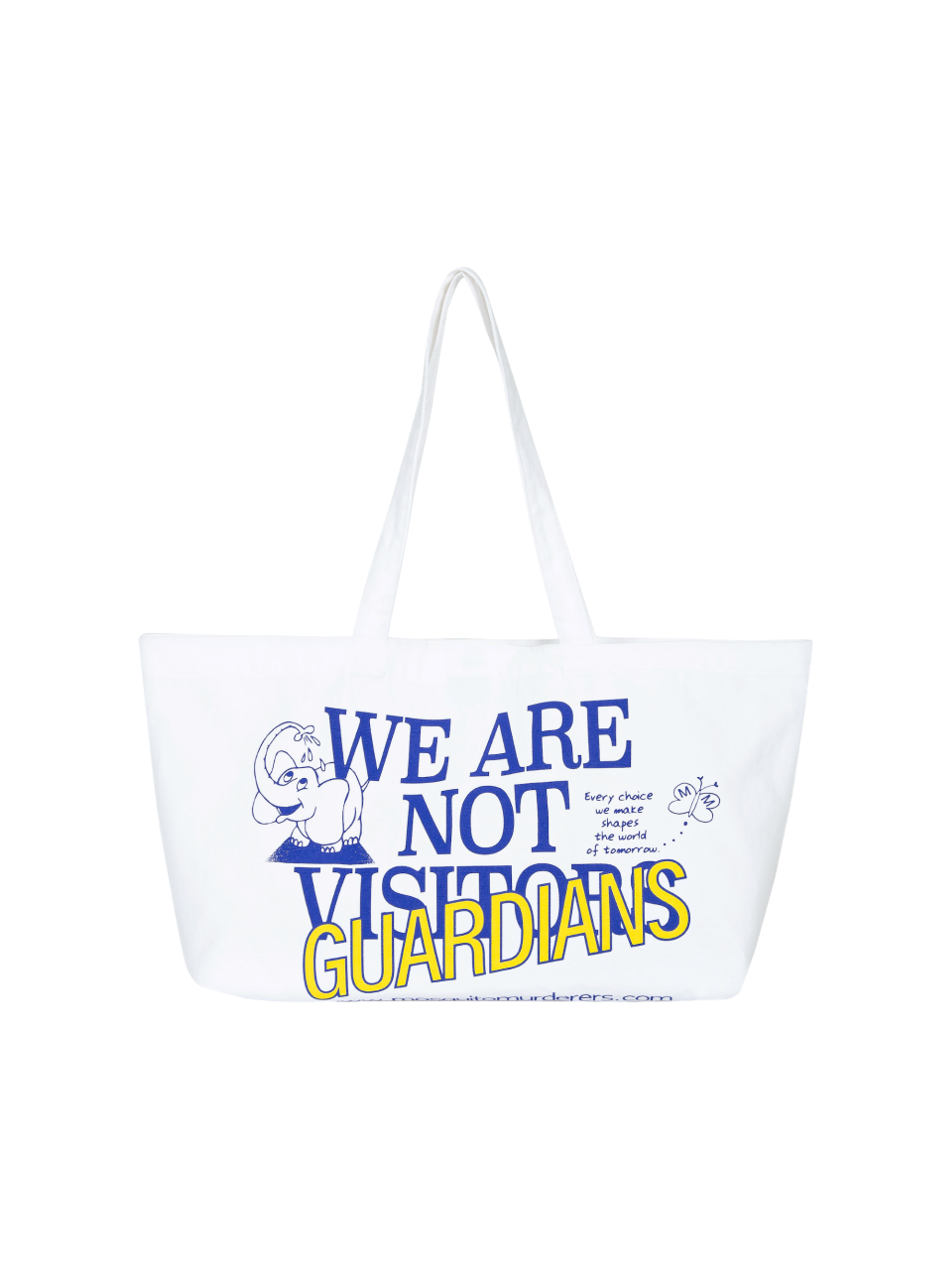 Mosquito Murderers M,M TOTE BAG (White)