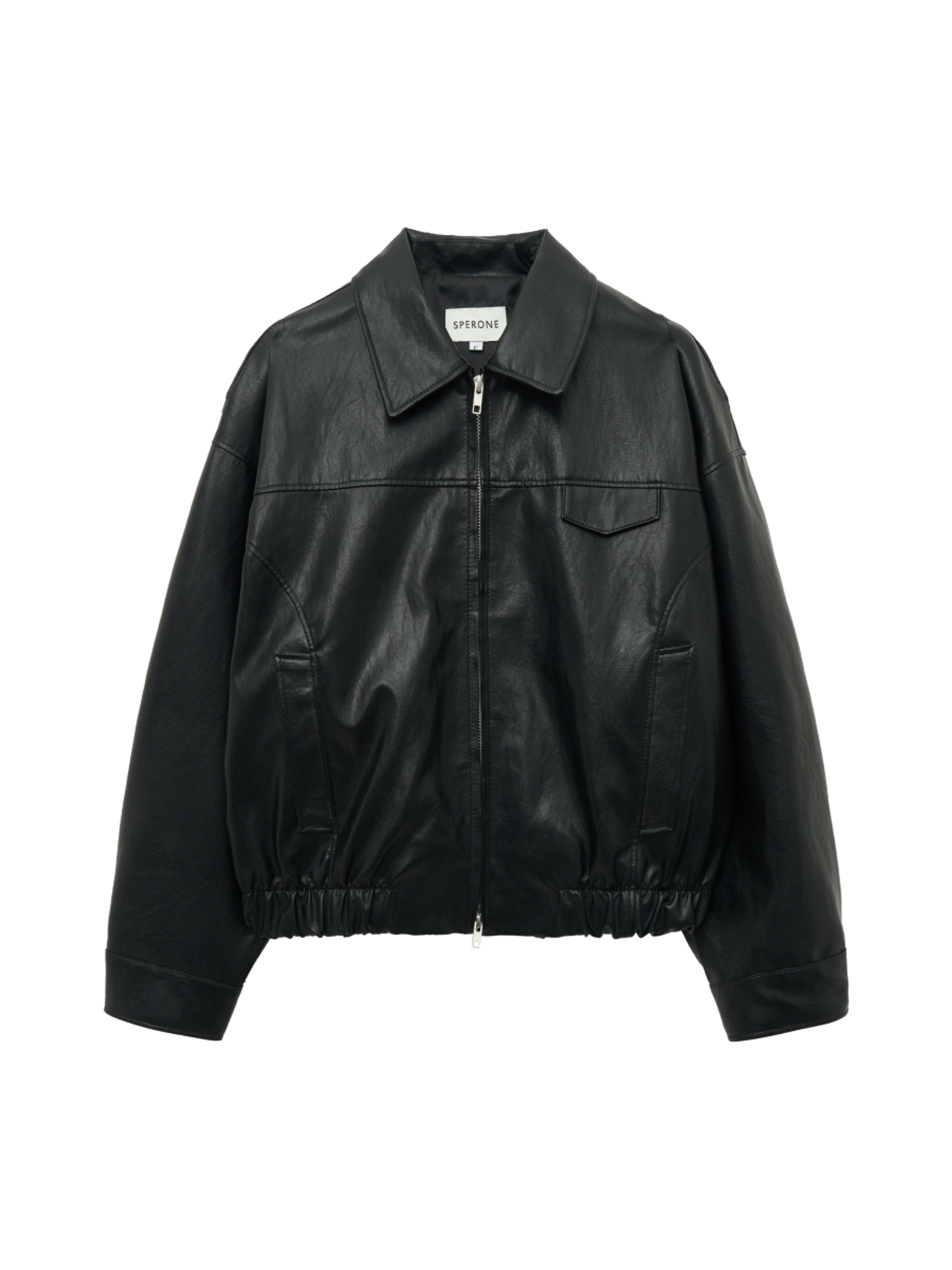 Sperone Кожаная куртка Curved Glow