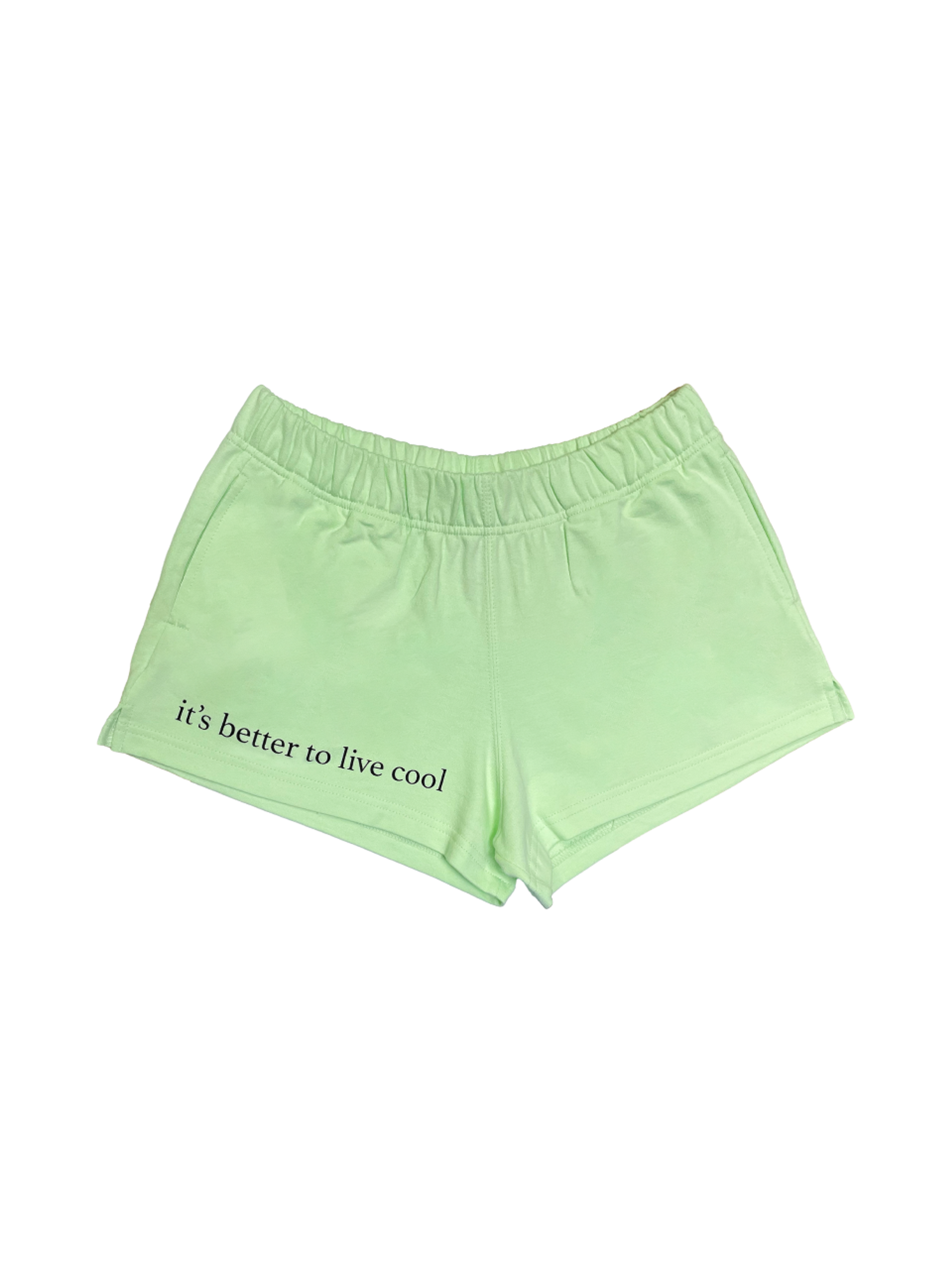 Mosquito Murderers it's better to live cool MINI SHORTS (Light green)
