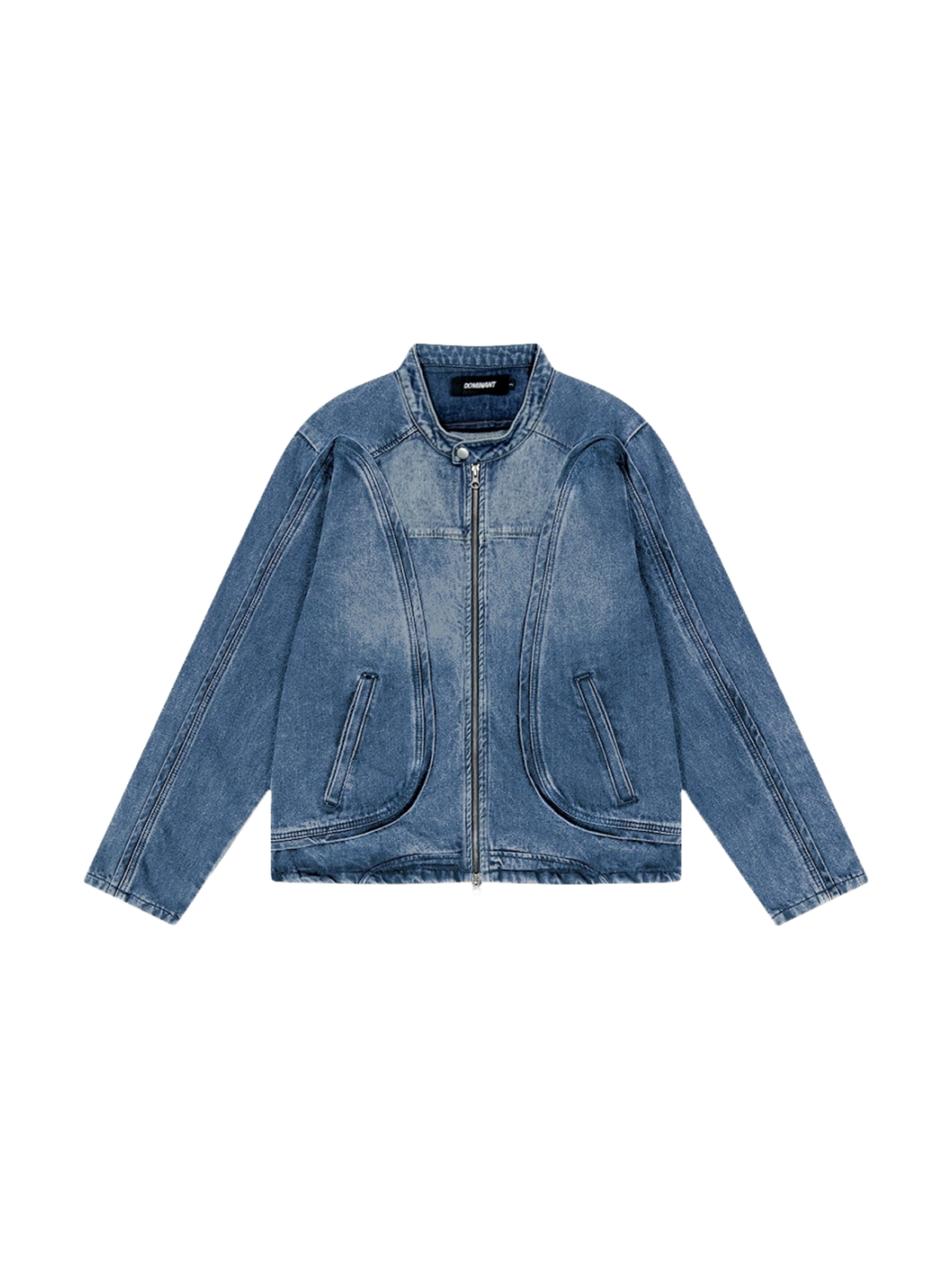 Dominant Piping Racer Denim Jacket_Blue