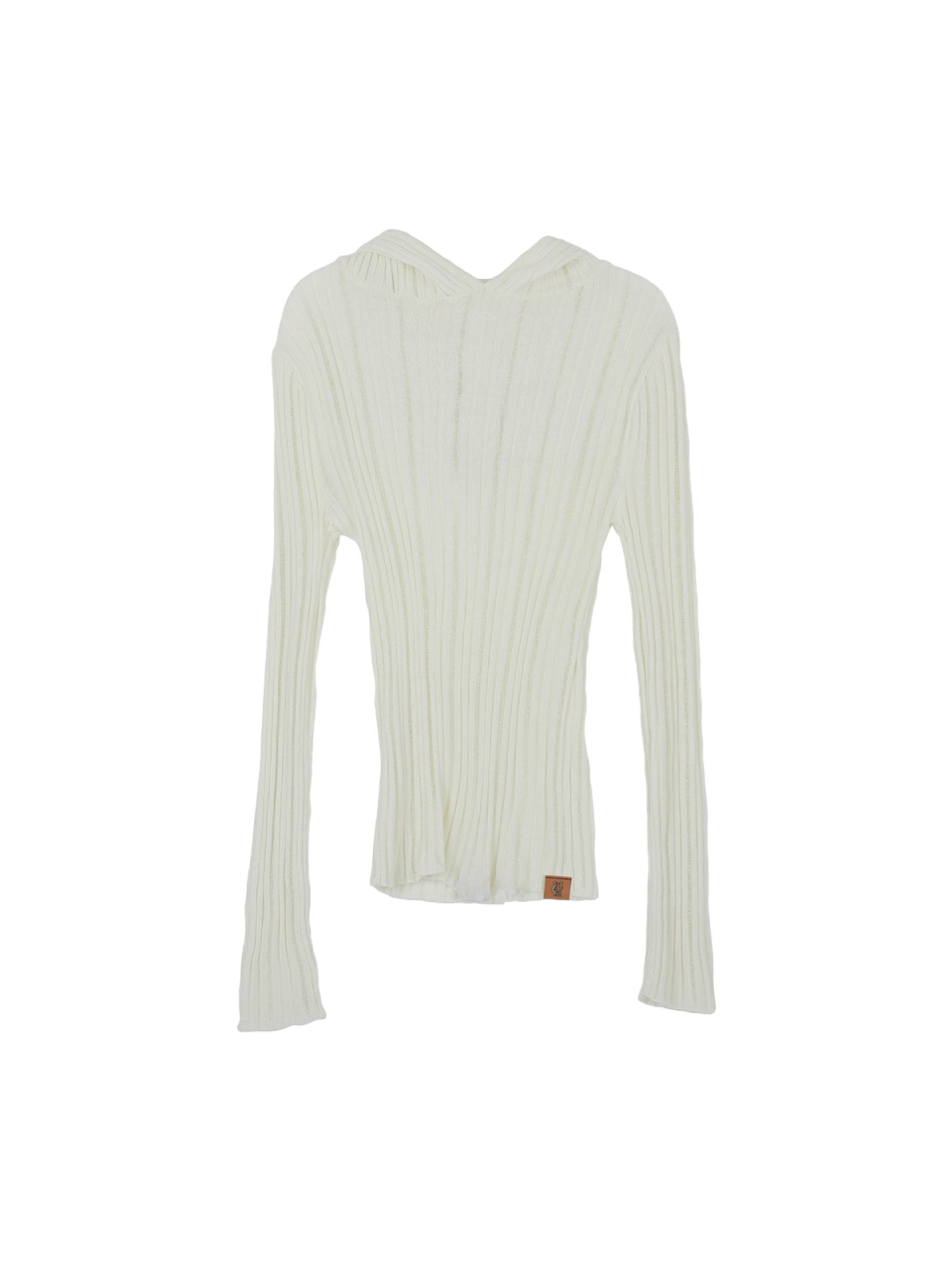 Hardcore Happiness HCH sheer hoodie knit (Ivory)