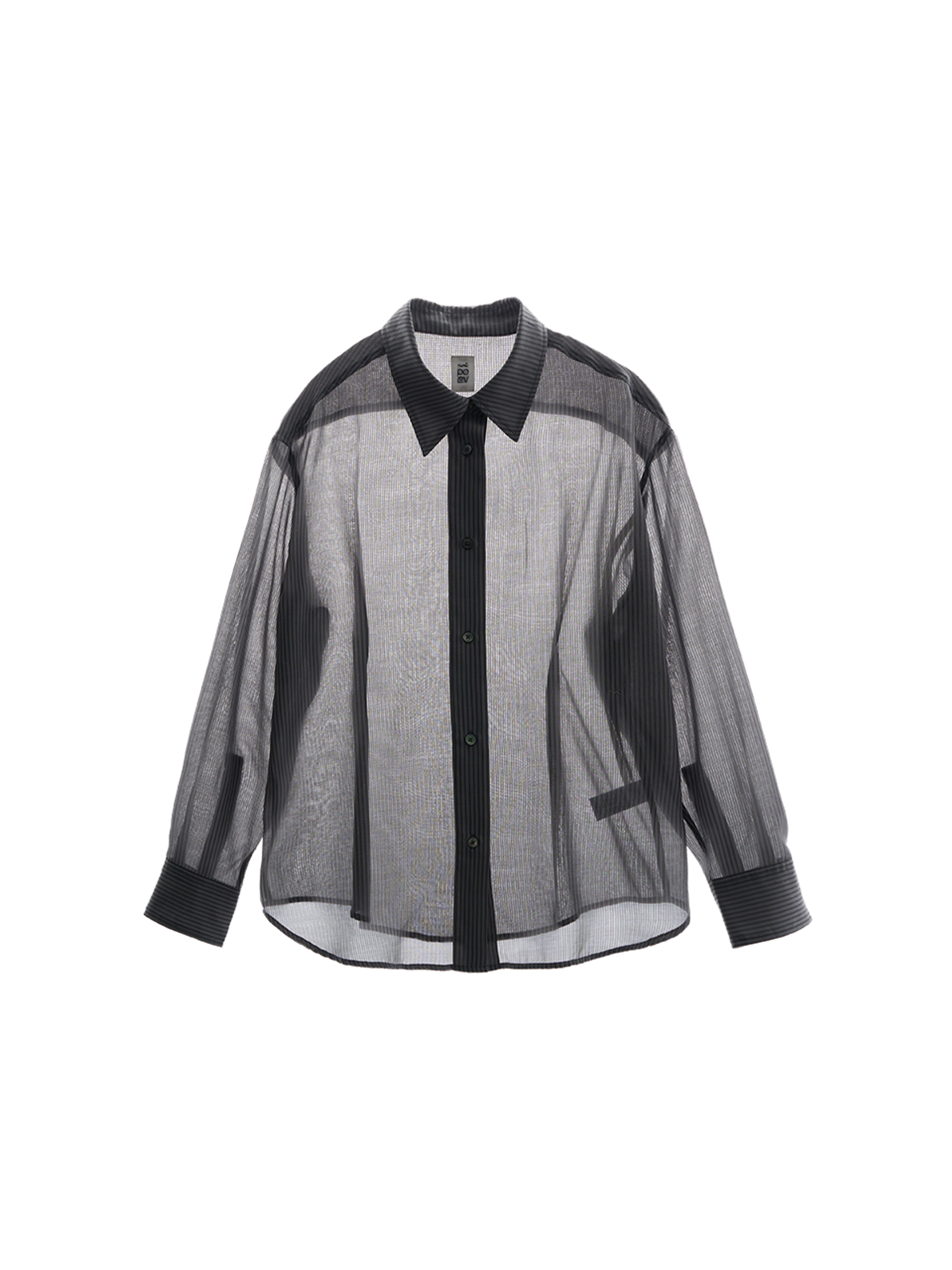 Poev Sheer Striped Shirt