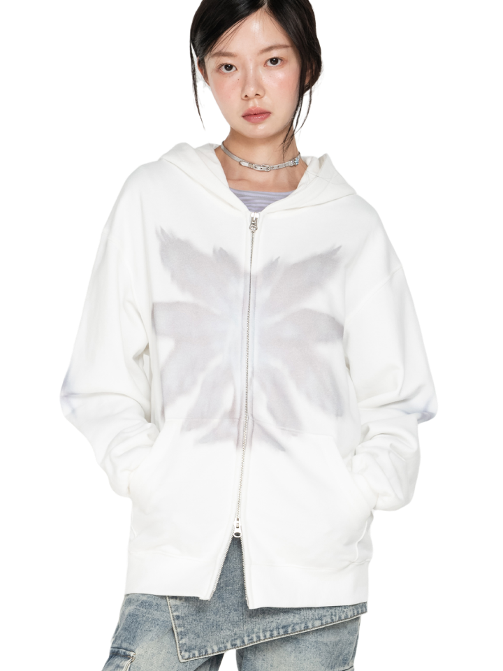 Decalcomani Angel Hoodie Zip-Up