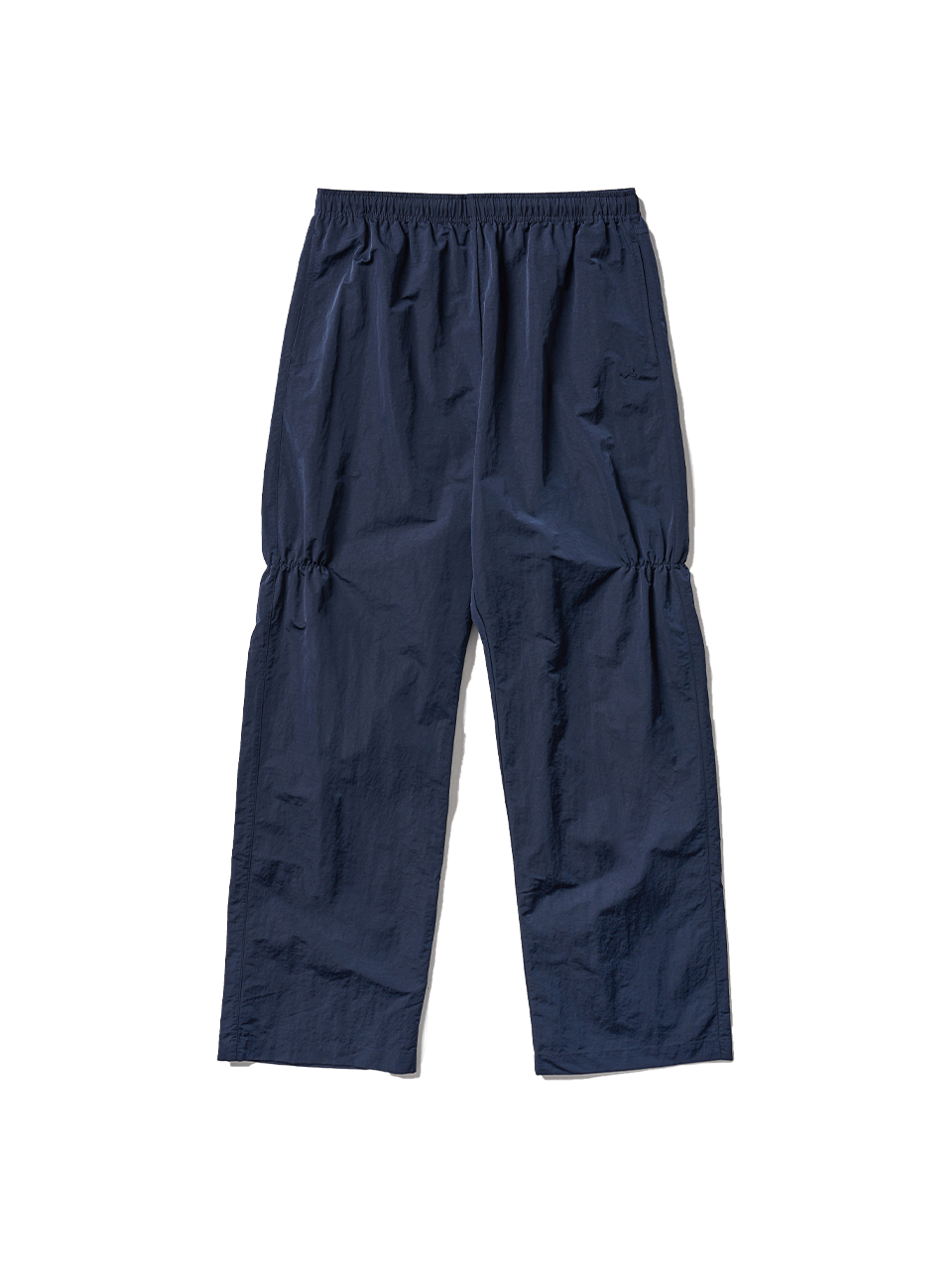 Poev Shirring Nylon Straight Pants