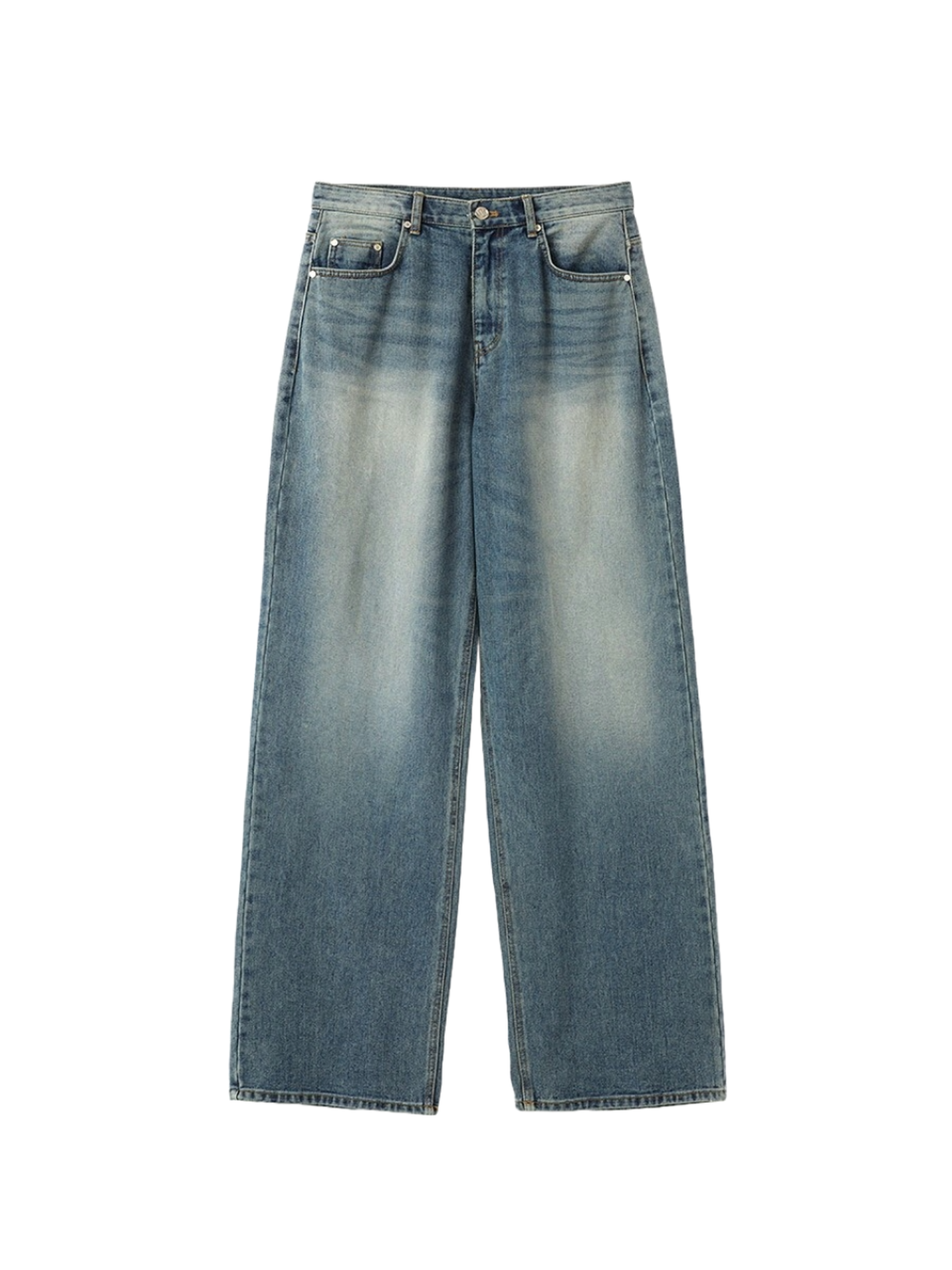 DNSR signature wide denim pants blue