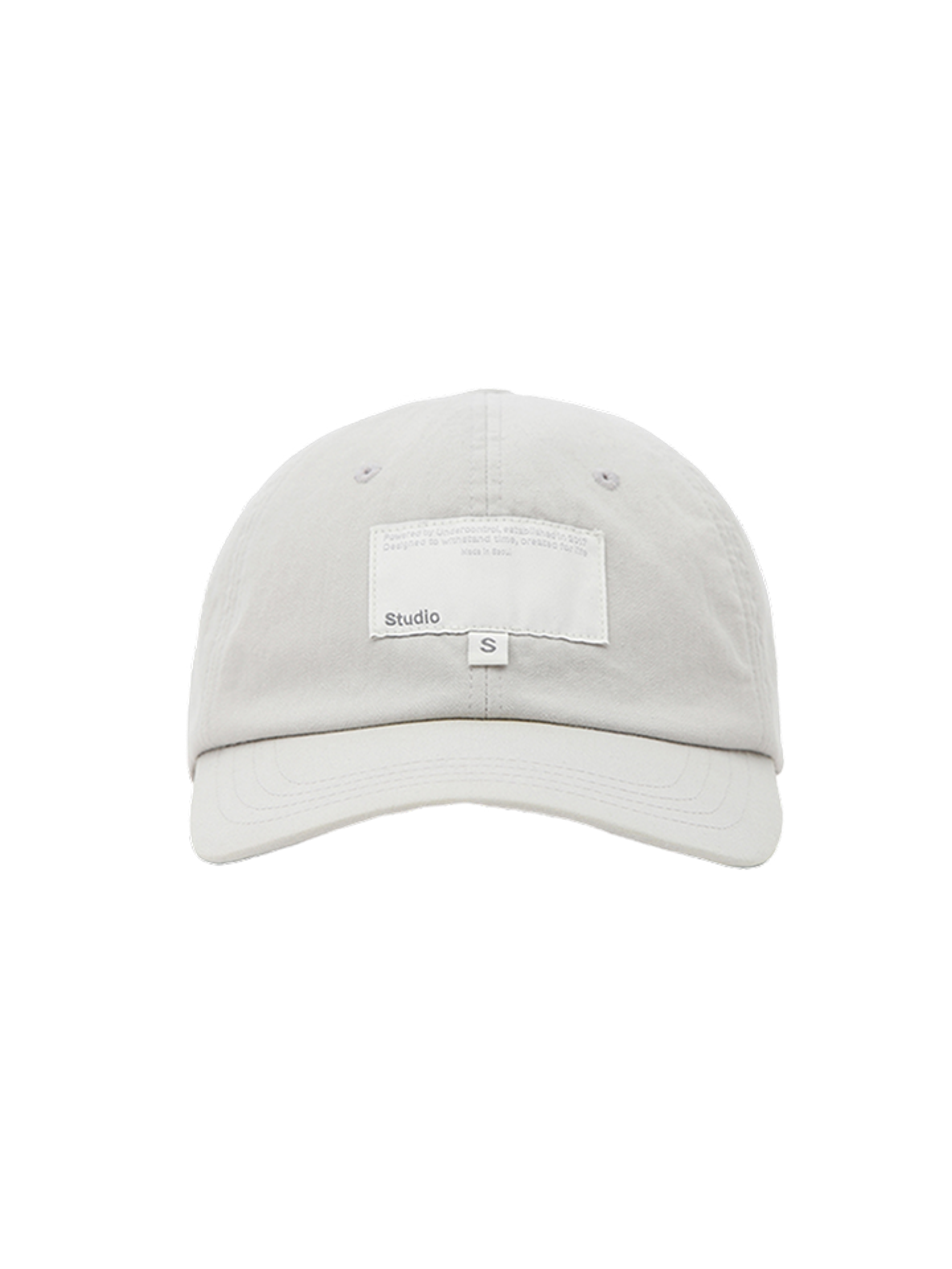 Undercontrol Studio BALL CAP / S LABEL / WASHED GREY