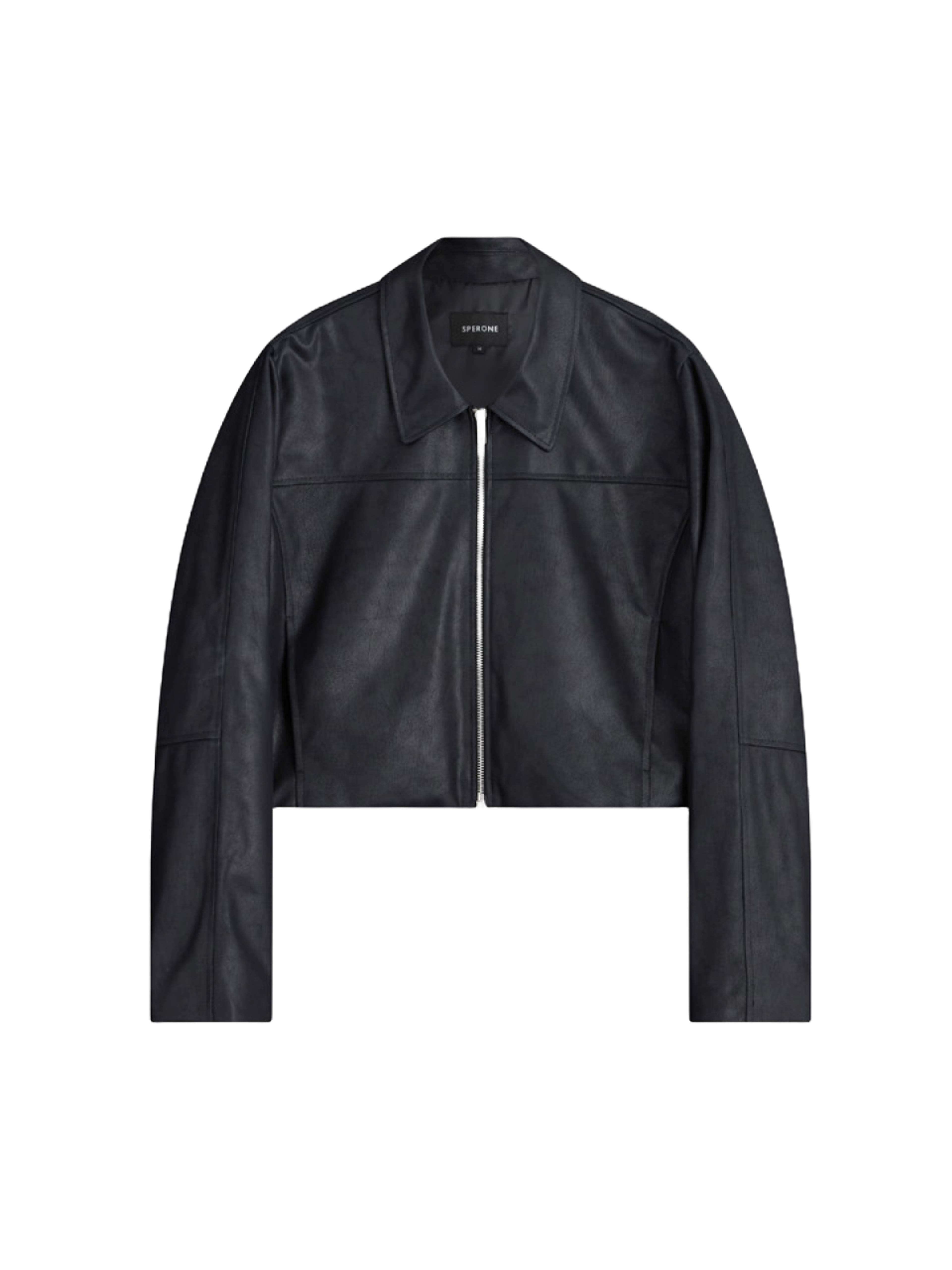 Sperone Куртка Minimal Crop из эко-кожи