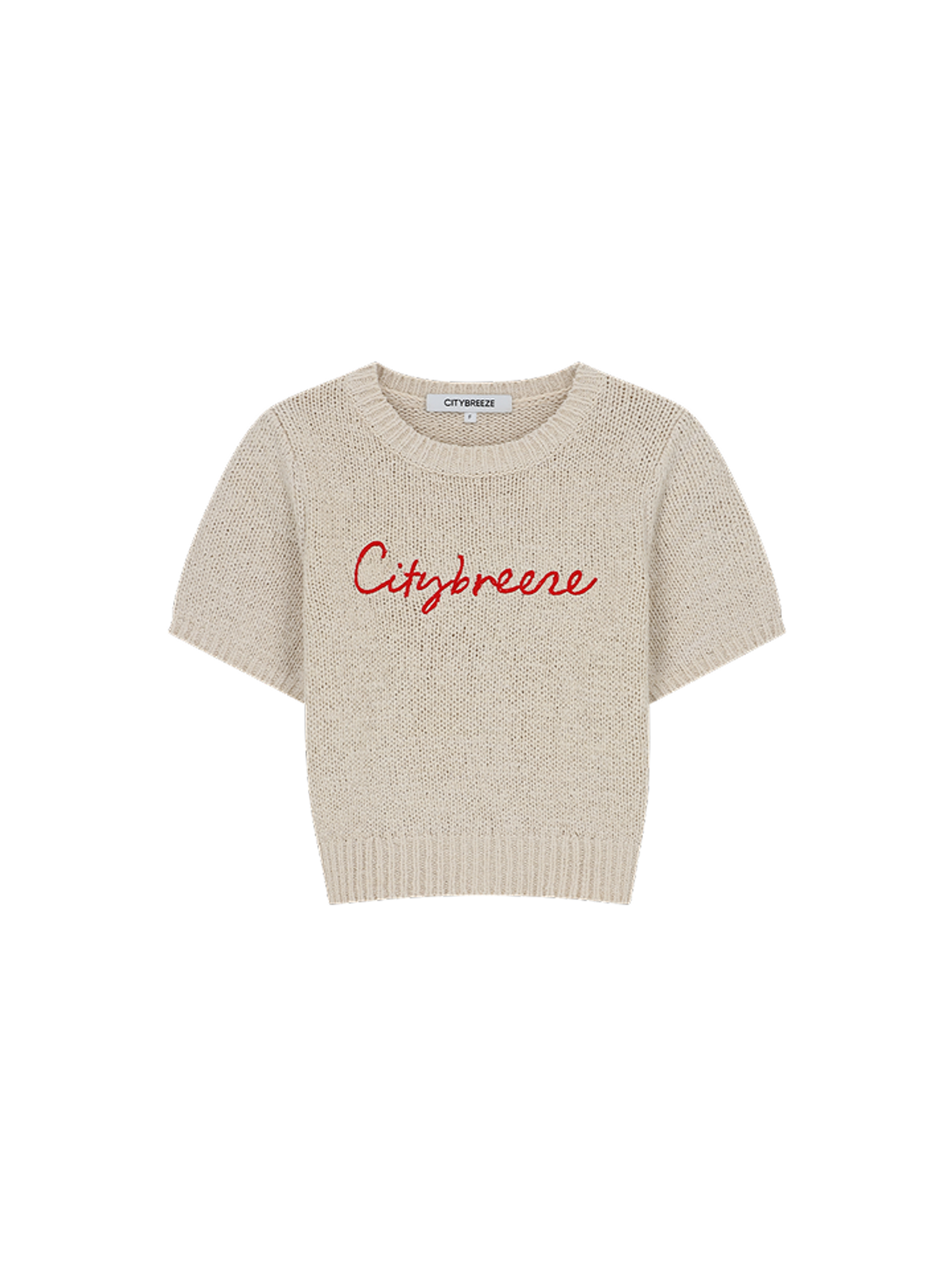 Citybreeze CURSIVE LOGO HALF-SLEEVE KNIT