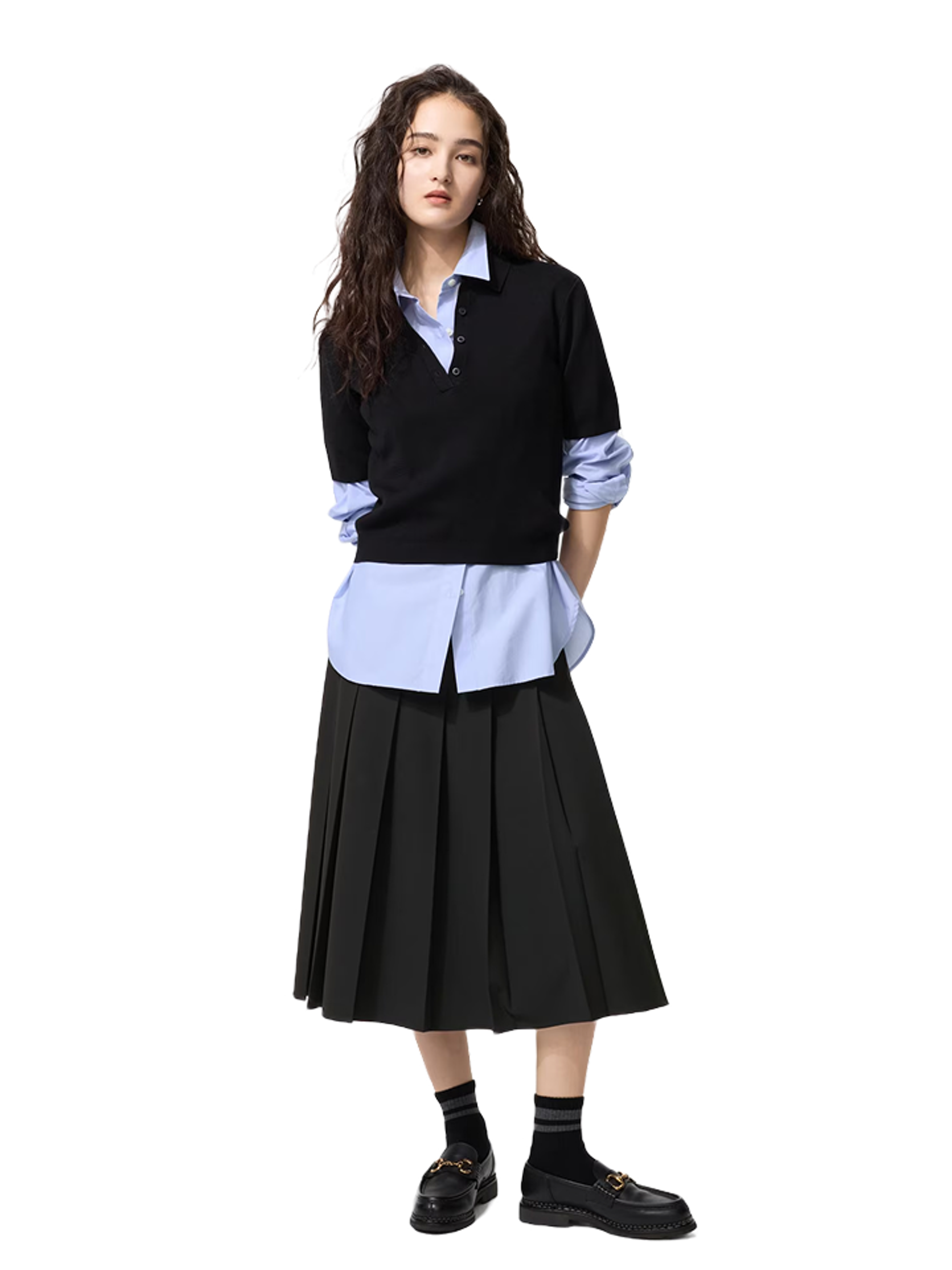 Uniqlo Широкая юбка Midi