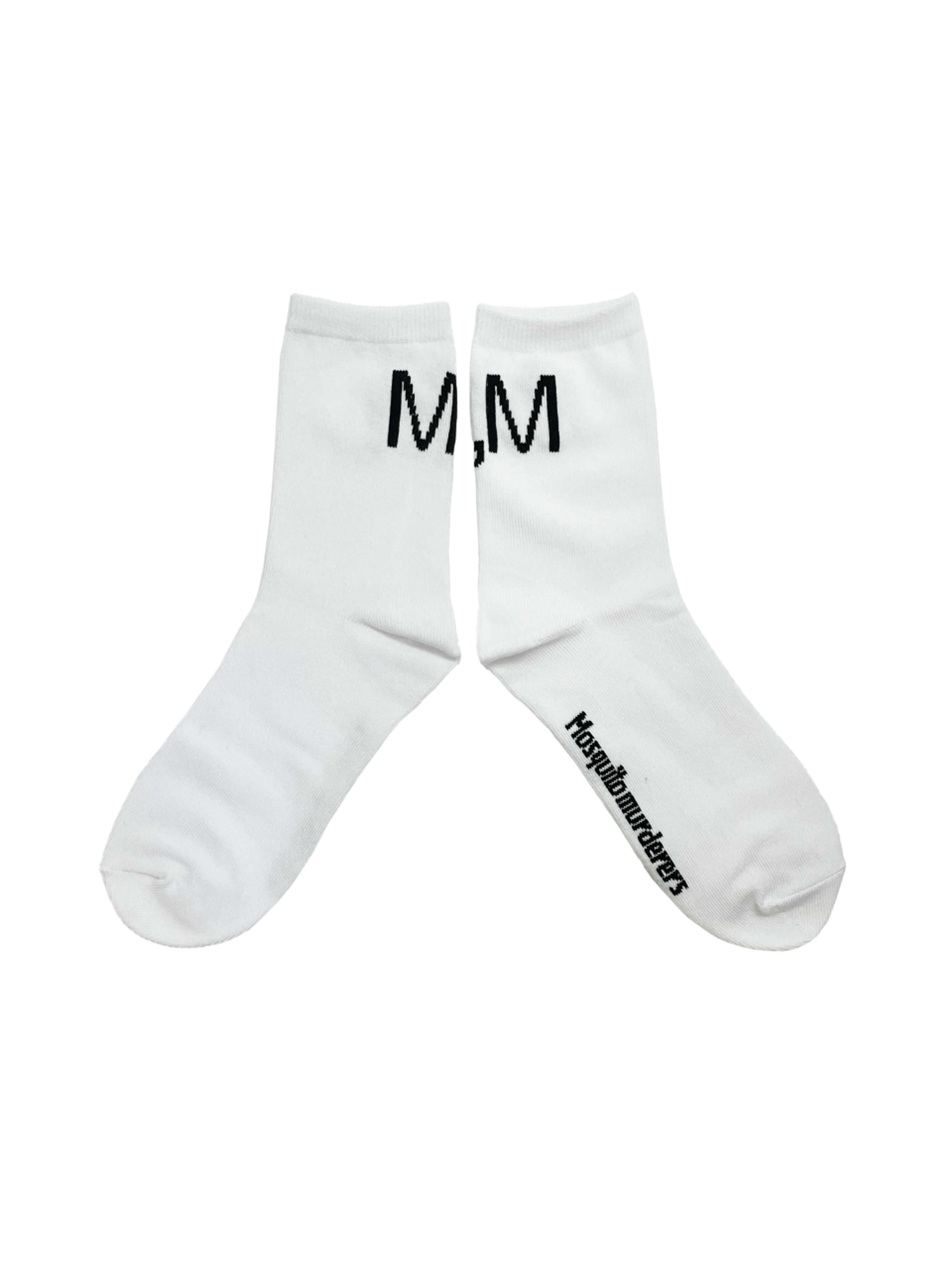 Mosquito Murderers M,M SOCKS (White)