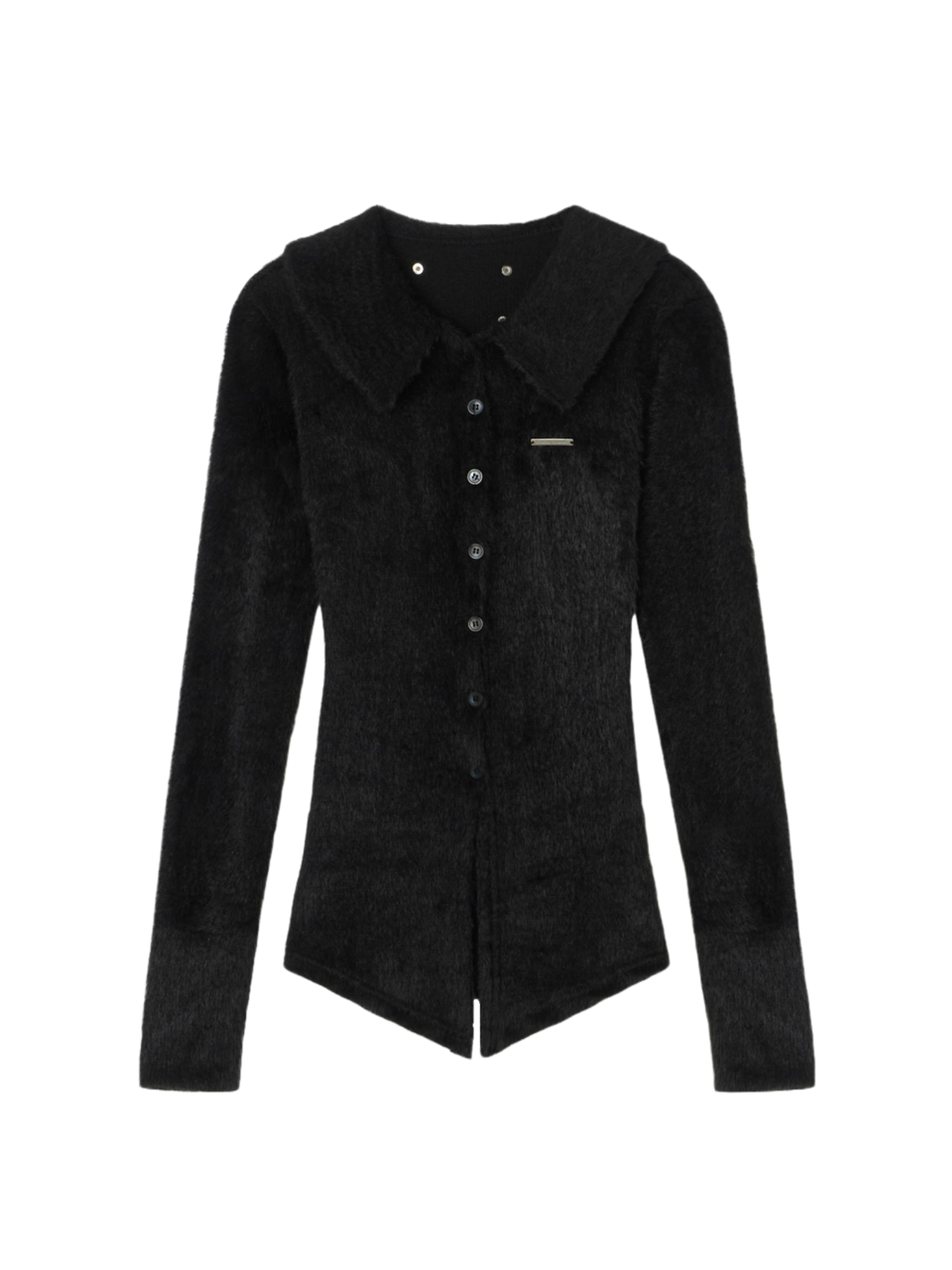 Etre Au Sommet Angora Patch Set-up Cardigan