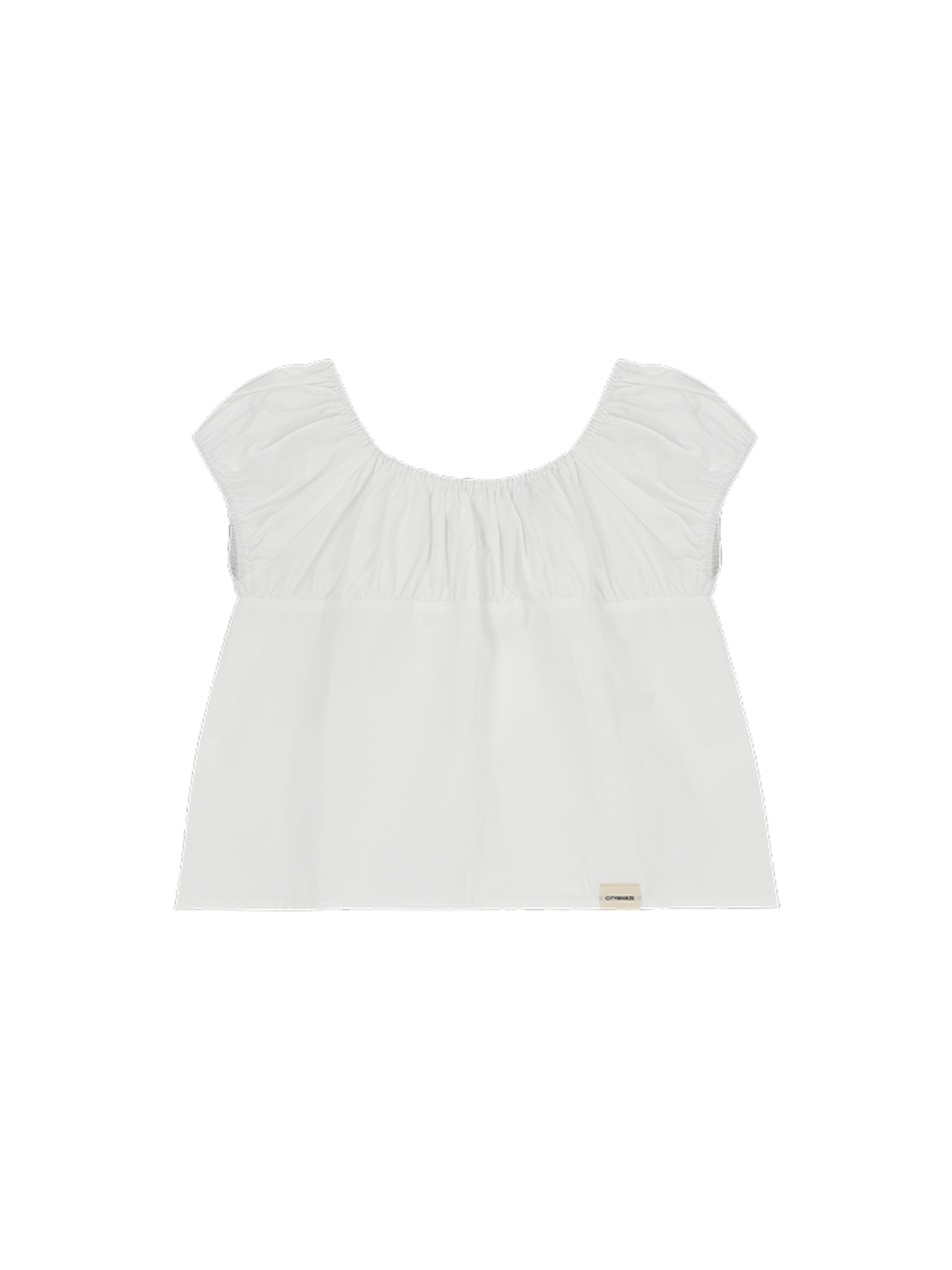 Citybreeze CAP-SLEEVE SHIRRING BLOUSE TOP