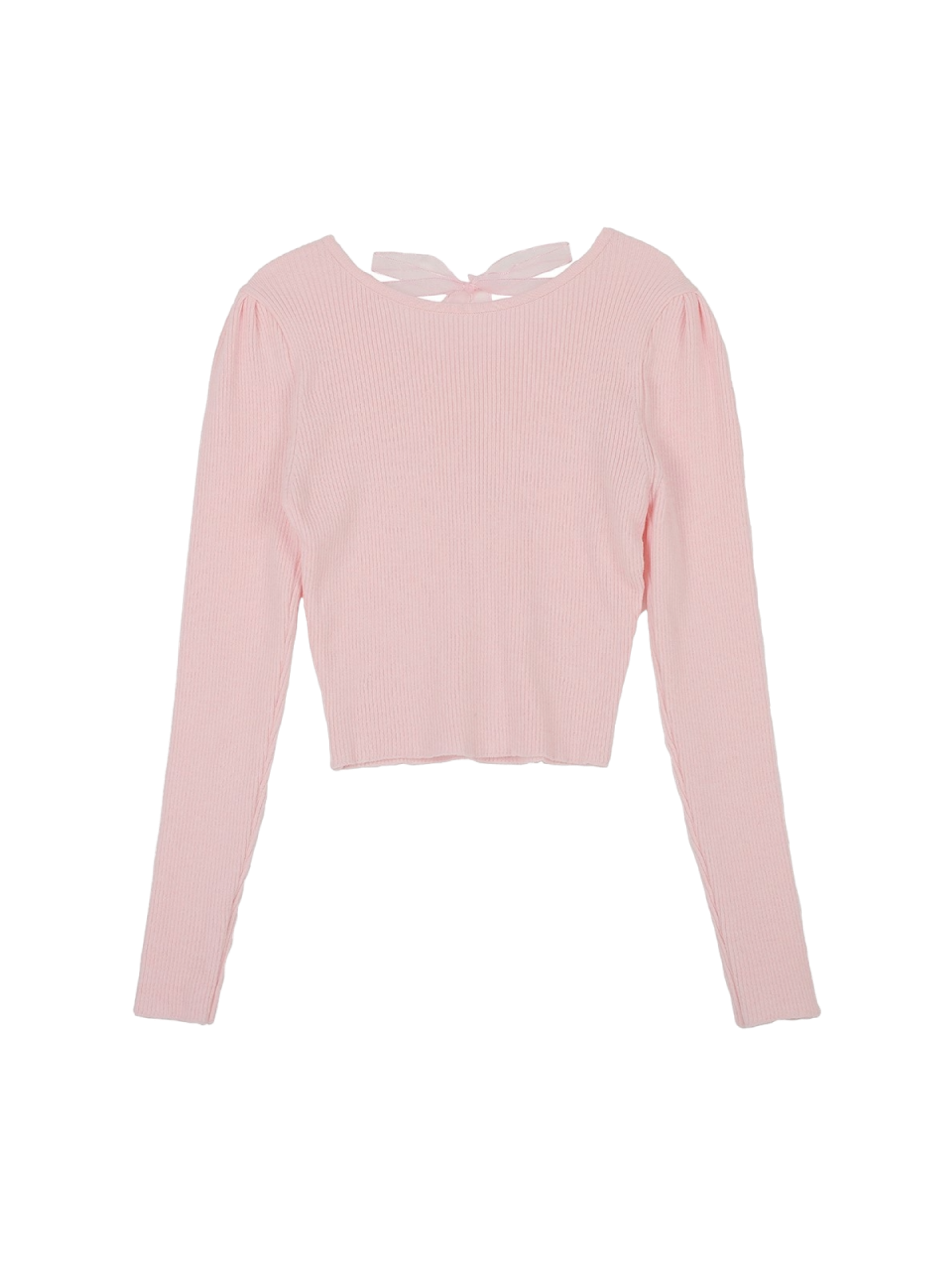 Hardcore Happiness Ribbon tie knit (Pink)