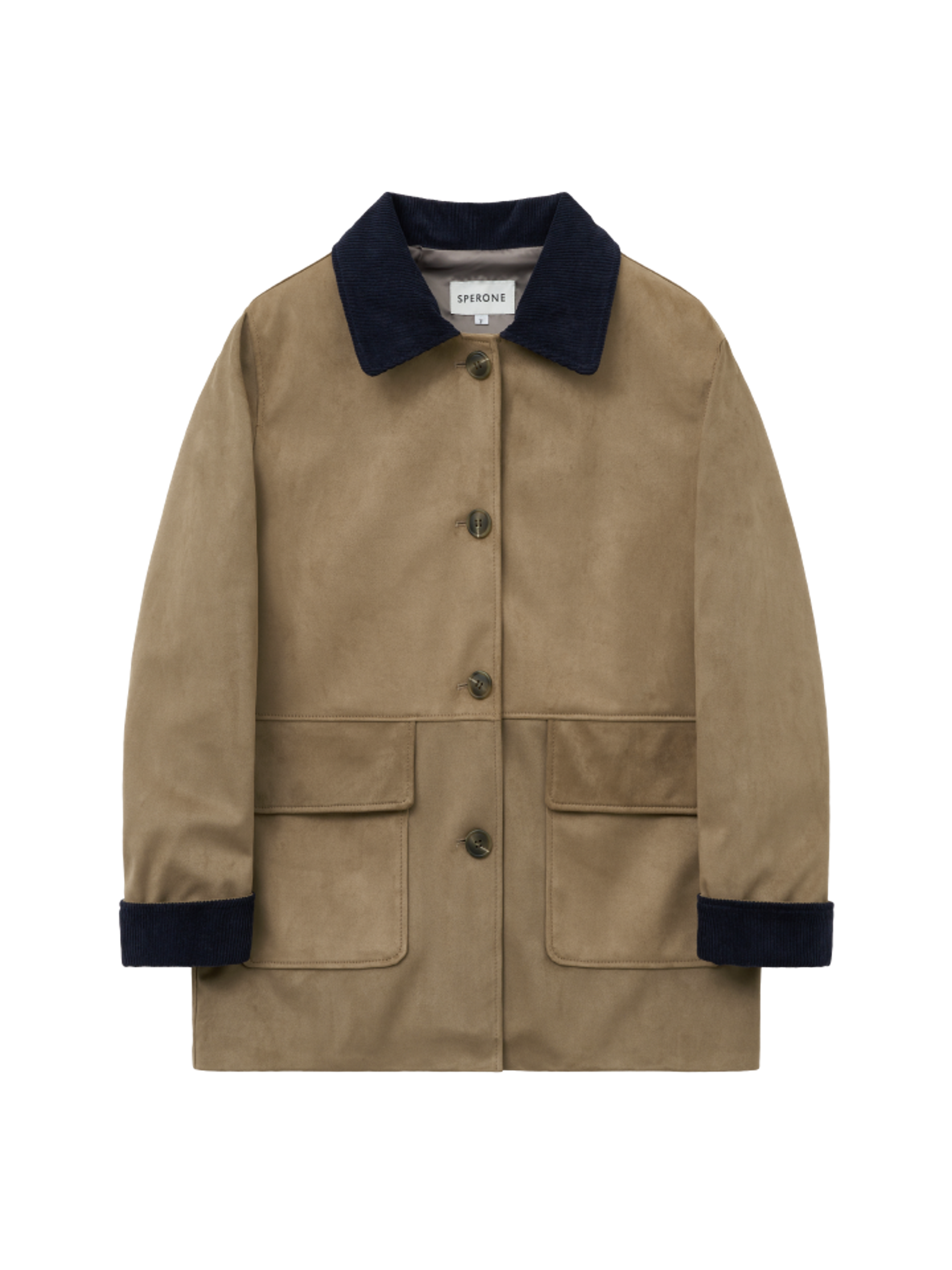 Sperone Удлинённая куртка из замши