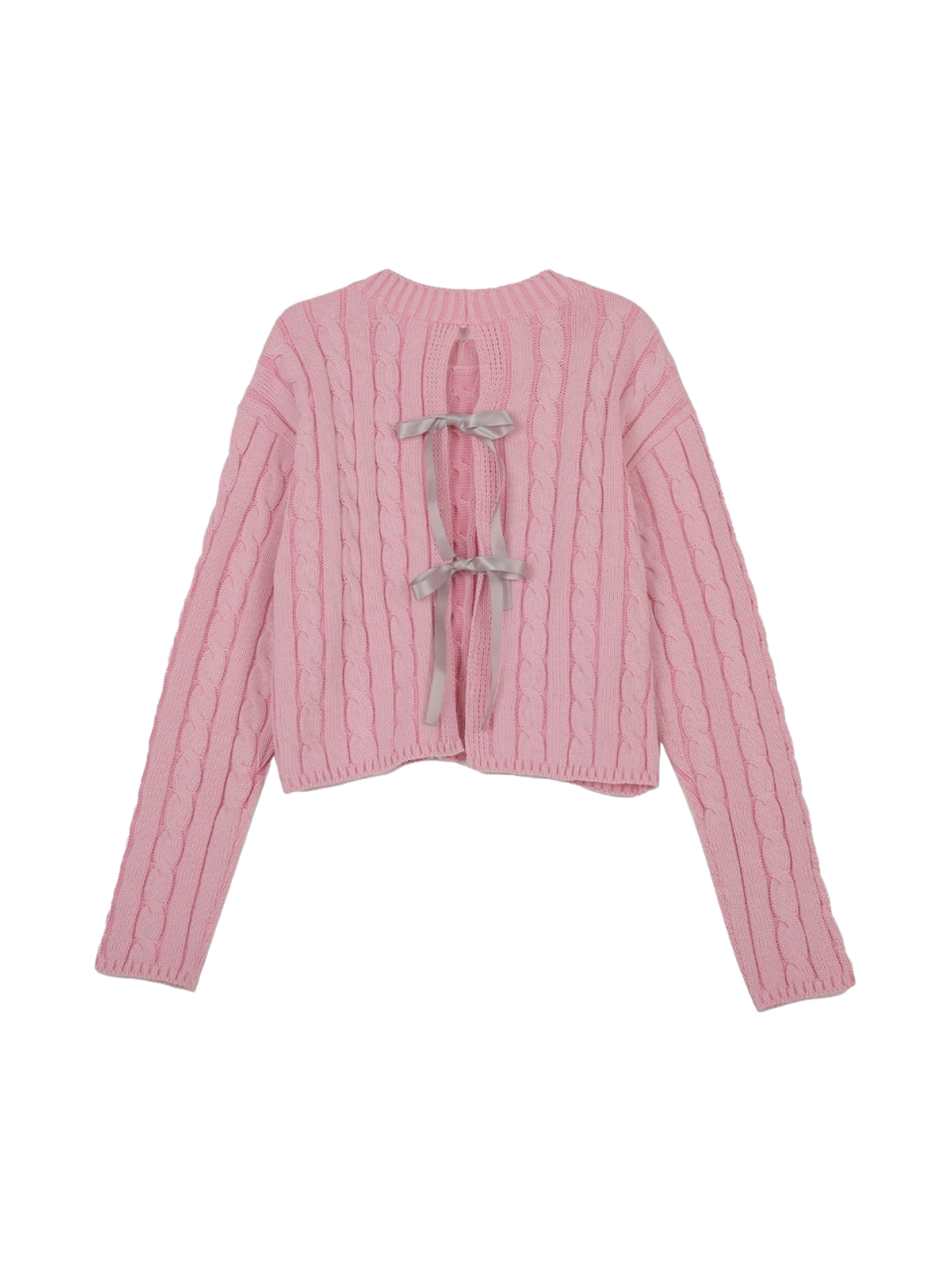 Highschool Disco Lovely ribbon cable knit (Pink)