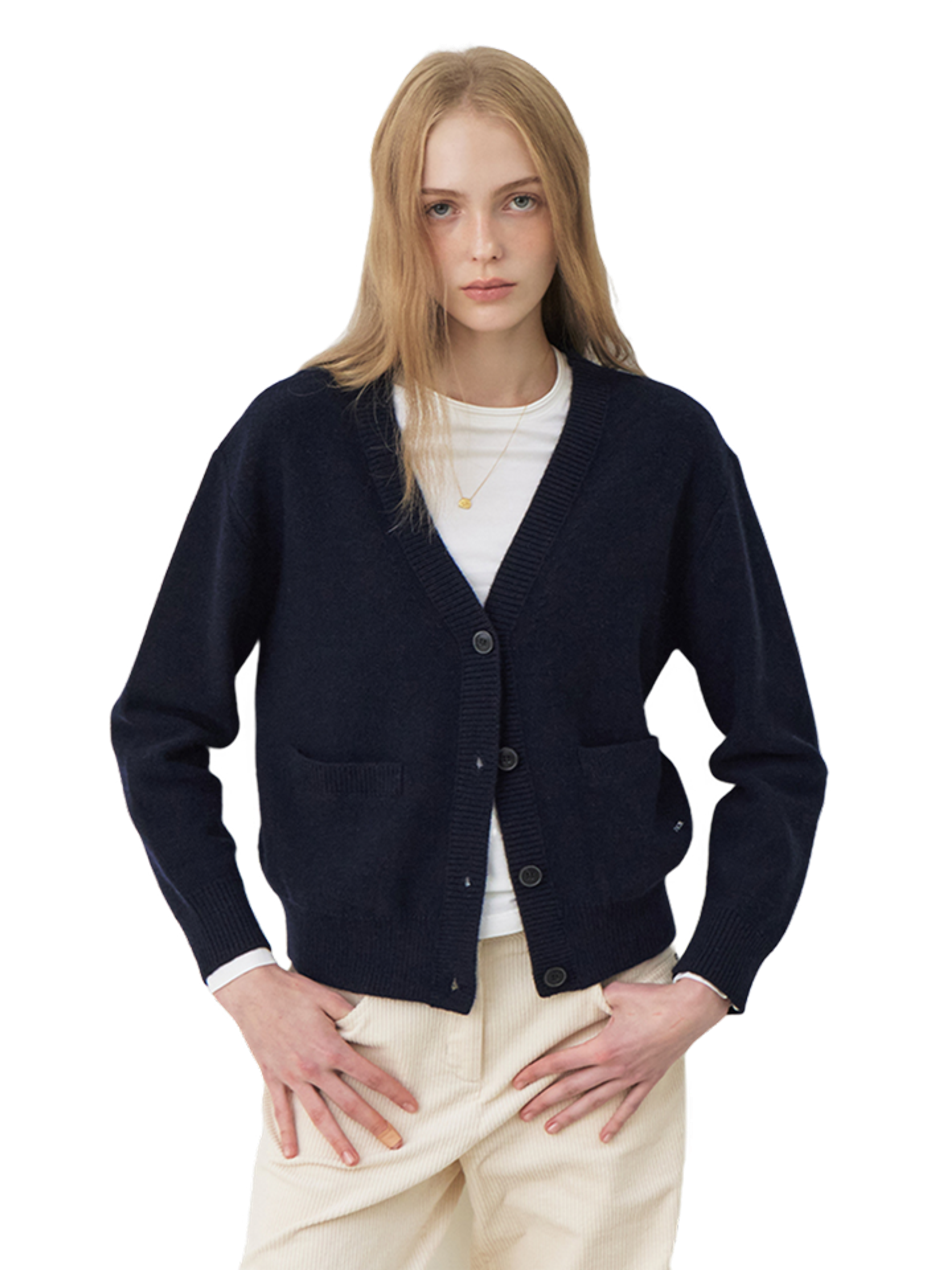 Citybreeze Шерстянной кардиган V-NECK