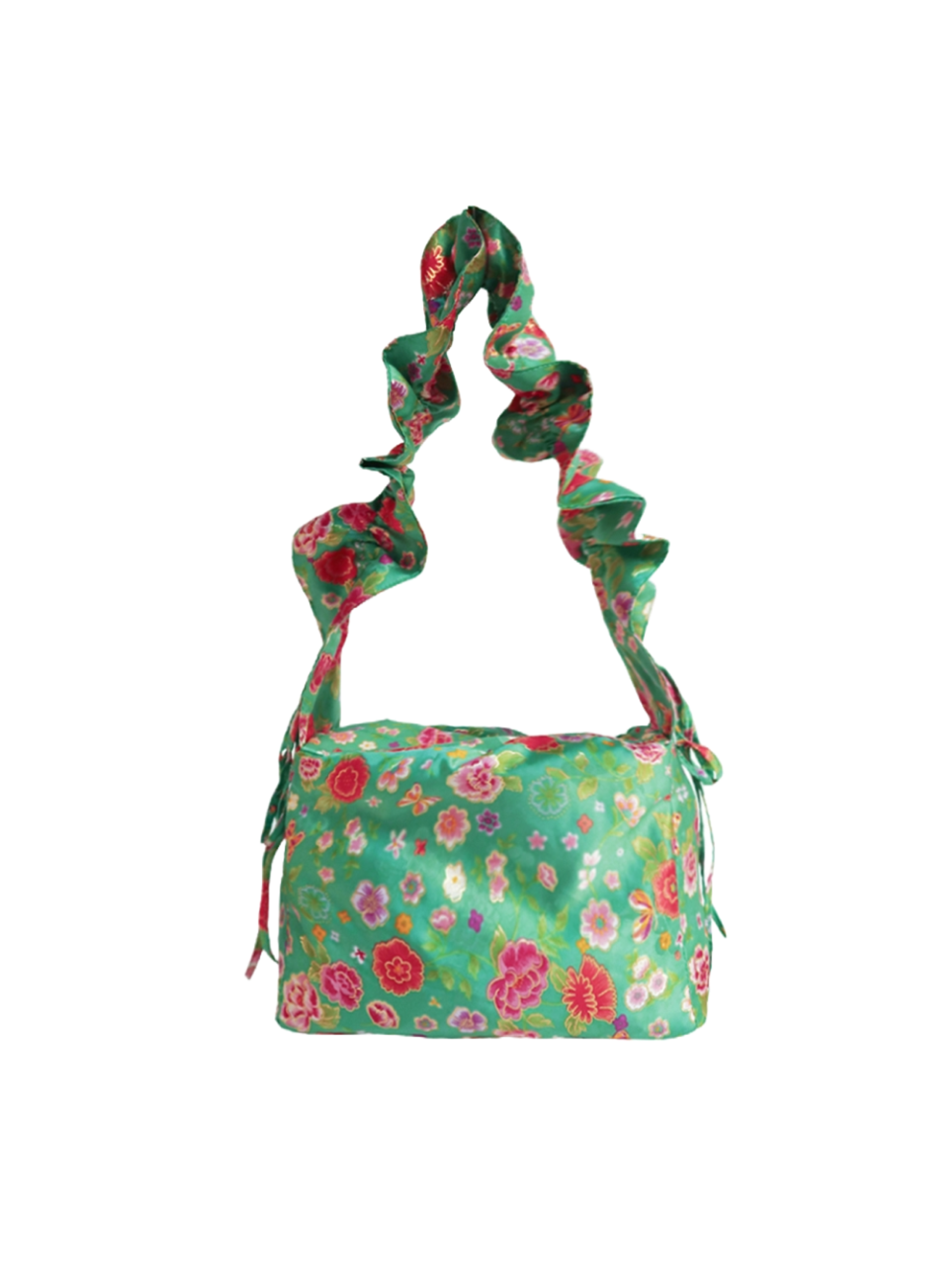 Teeny Tiger teeny flower frill bag green