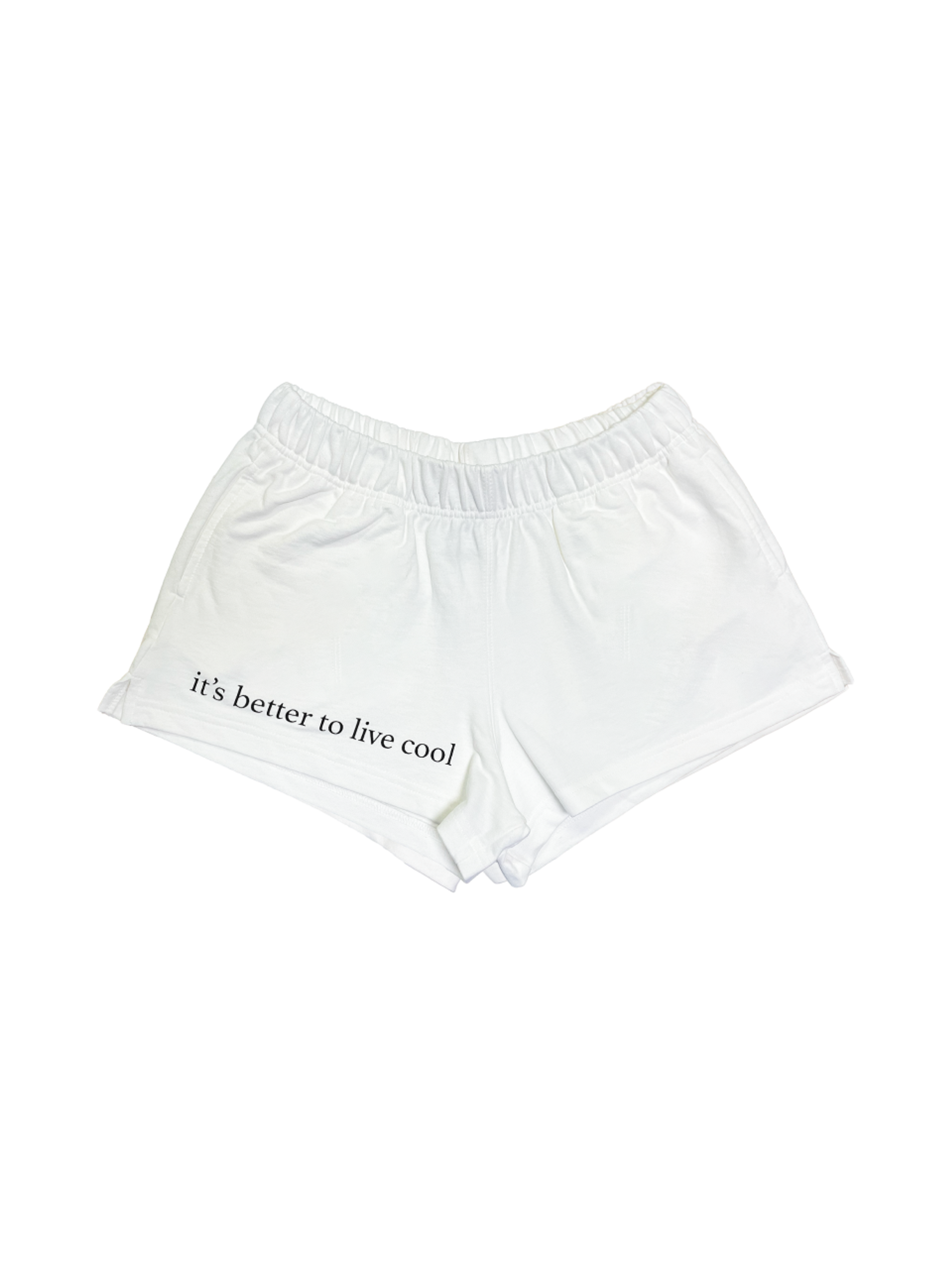 Mosquito Murderers it's better to live cool MINI SHORTS (White)