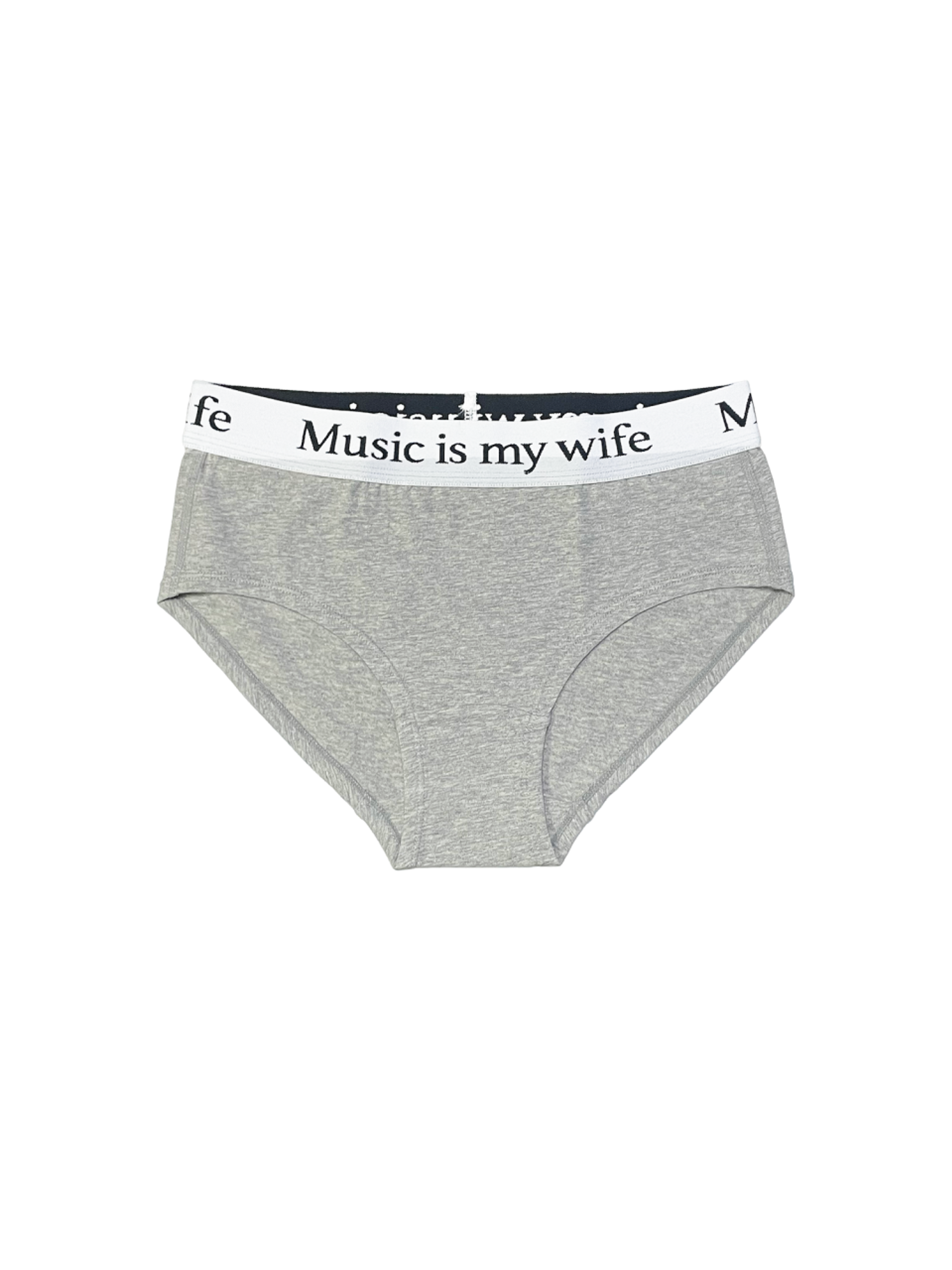Mosquito Murderers Music is my wife UNDERWEAR Bikini (Gray)