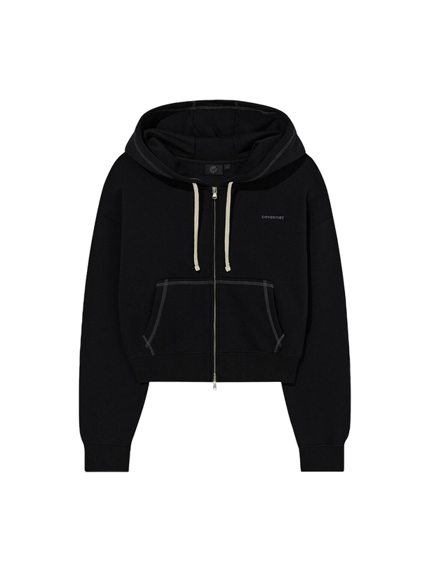 Covernat Толстовка Basic Hooded Zip-Up Black