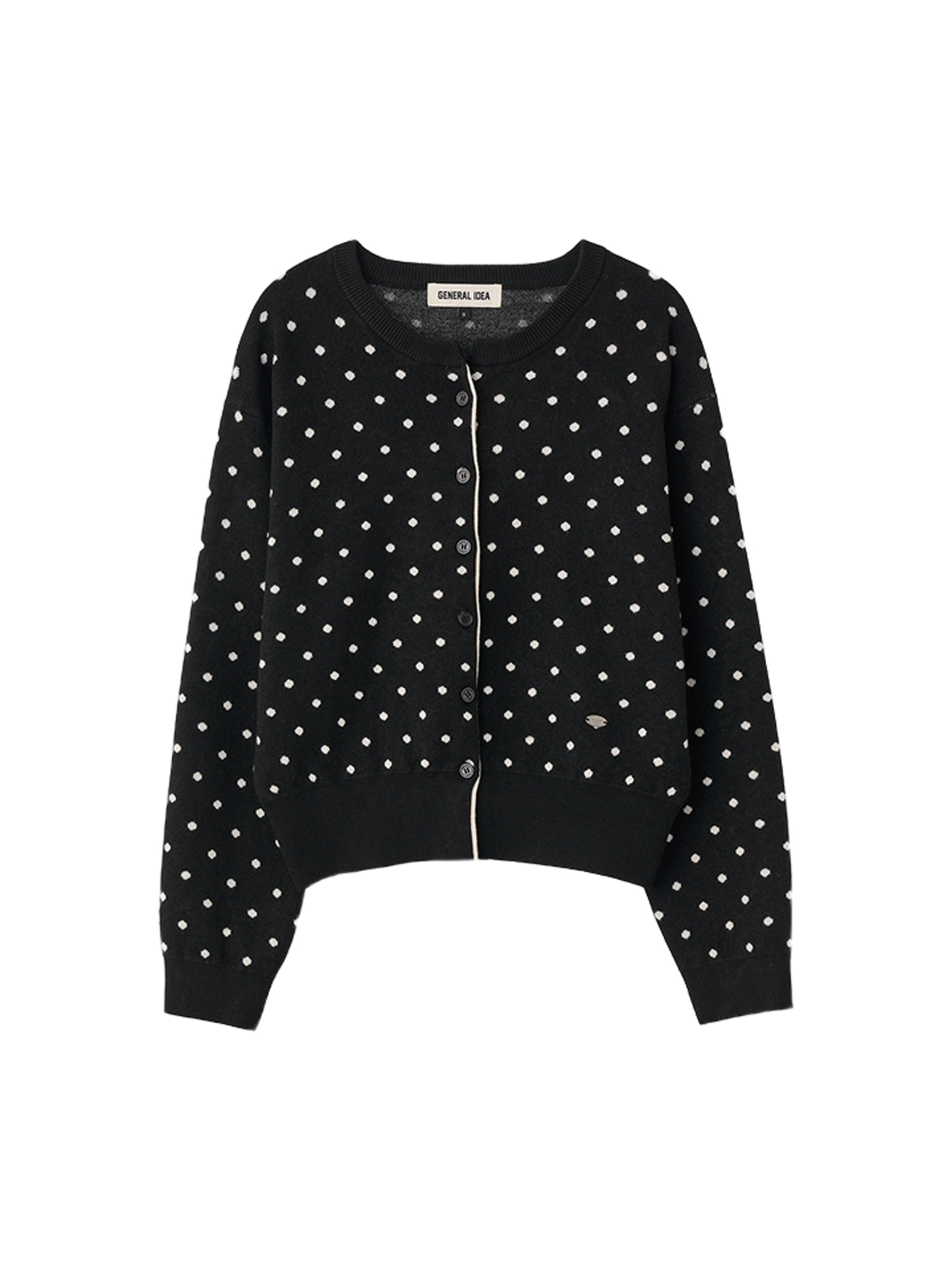 General Idea semi loose fit dot cardigan