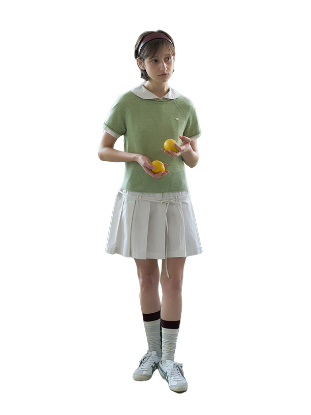 Covernat Платье Pleated Shirt Dress Ivory