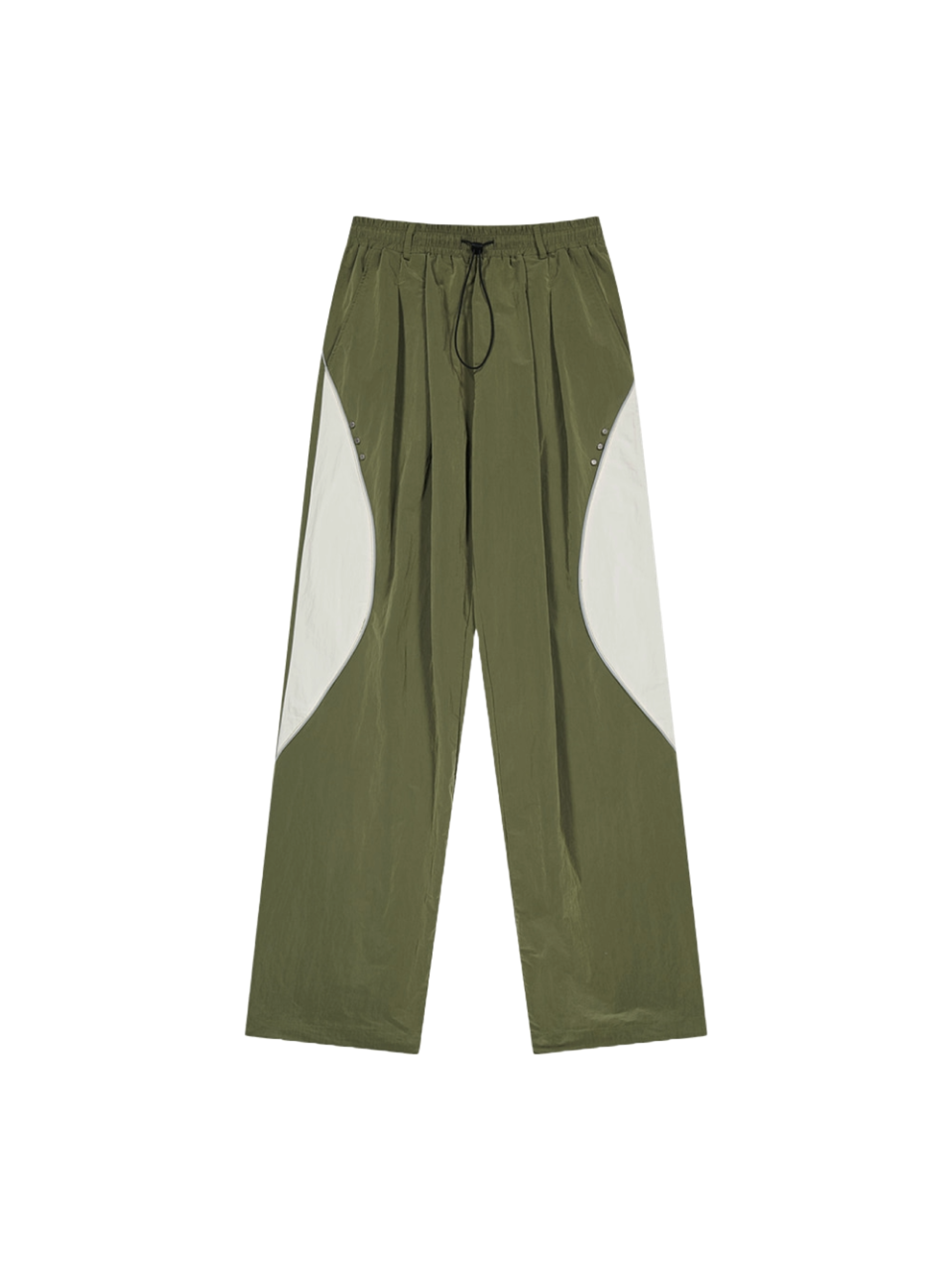 Dominant Silk Wave Double Pants_Khaki Cream