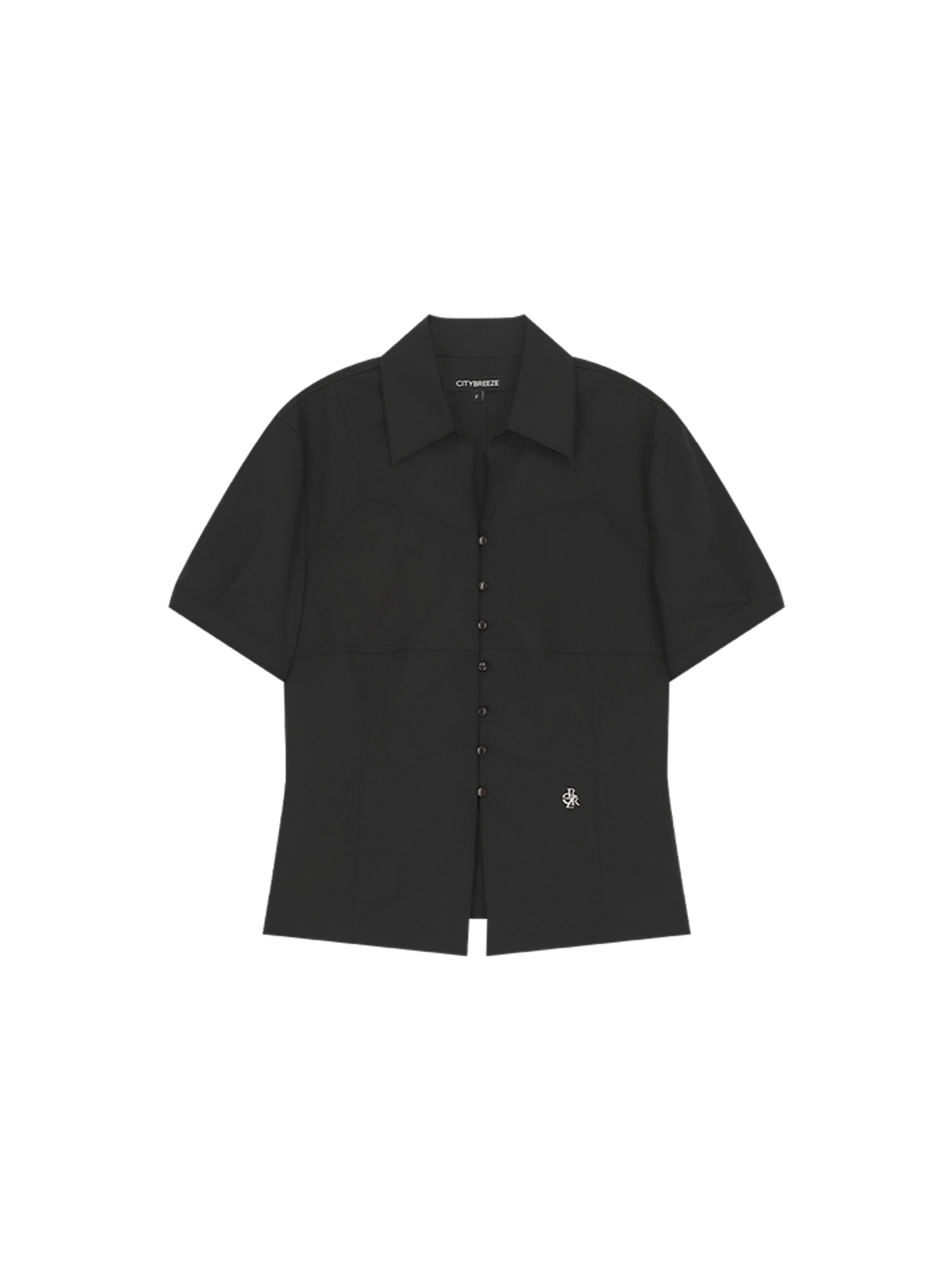 CITYBREEZE WRINKLE-FREE SEAMED LINE HALF-SLEEVE SHIRT