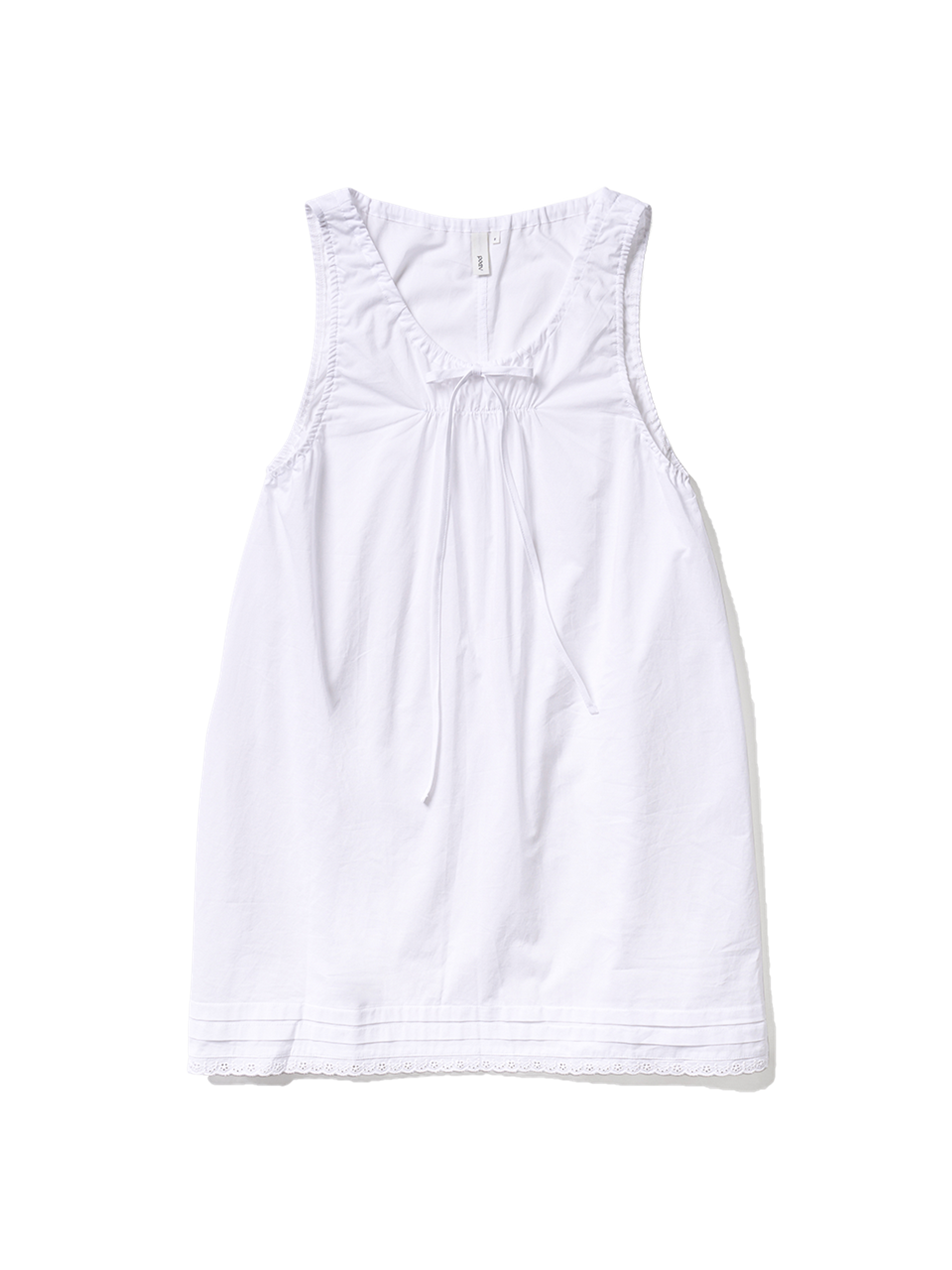 Poev Shirring Sleeveless Dress