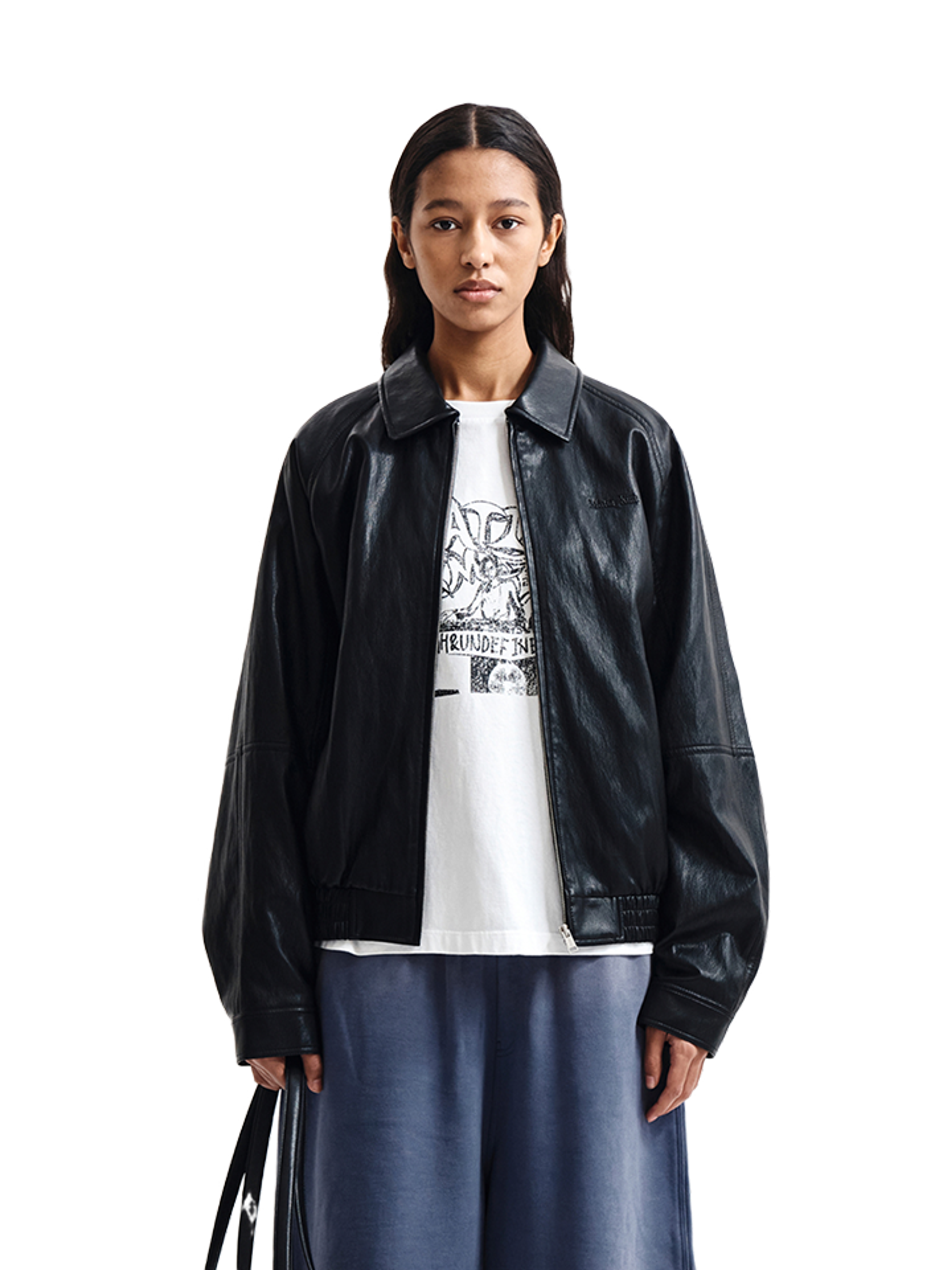 Matin Kim Куртка SMALL LOGO BLACK