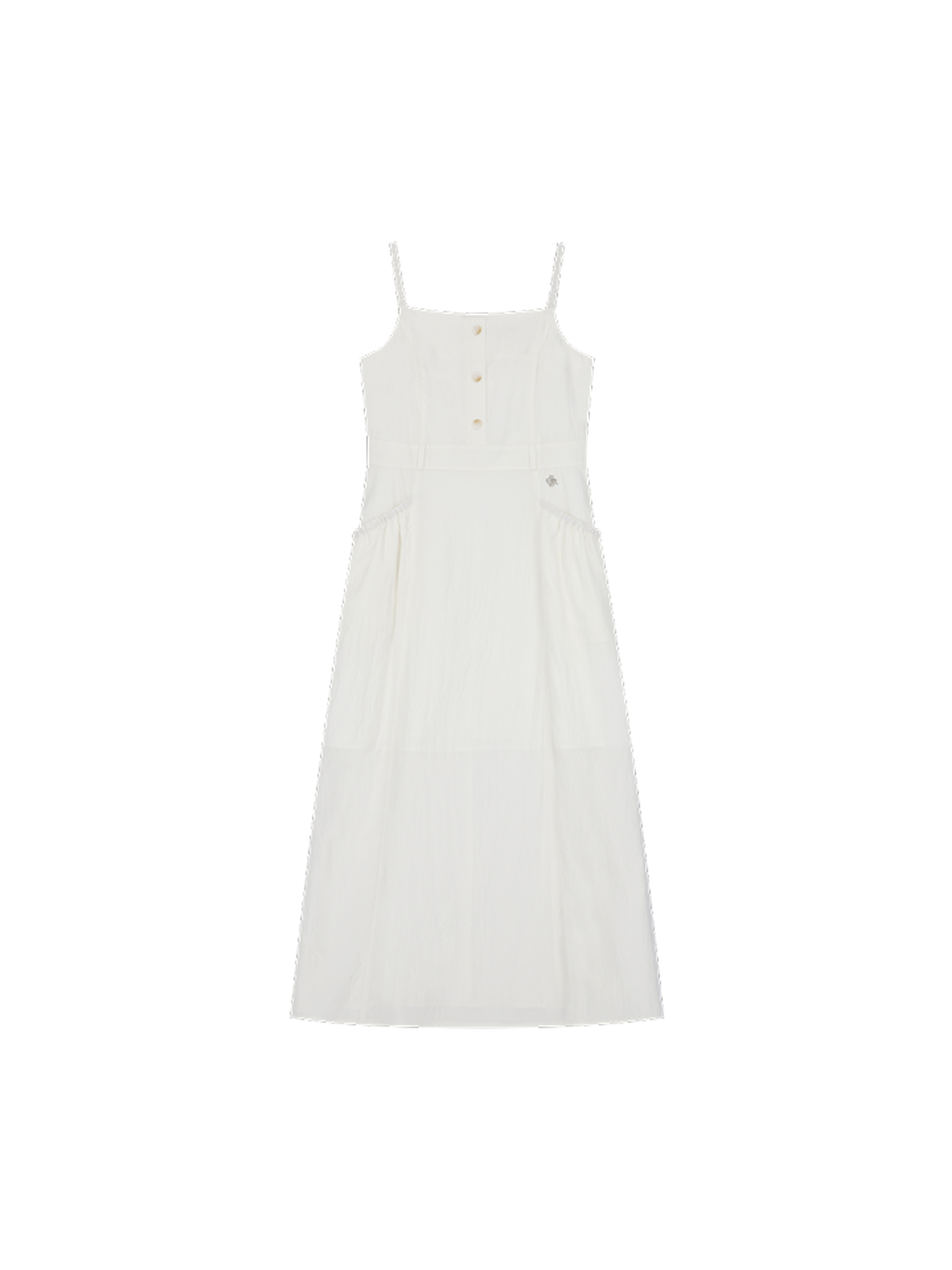Citybreeze POCKET SHIRRING SLEEVELESS LONG DRESS