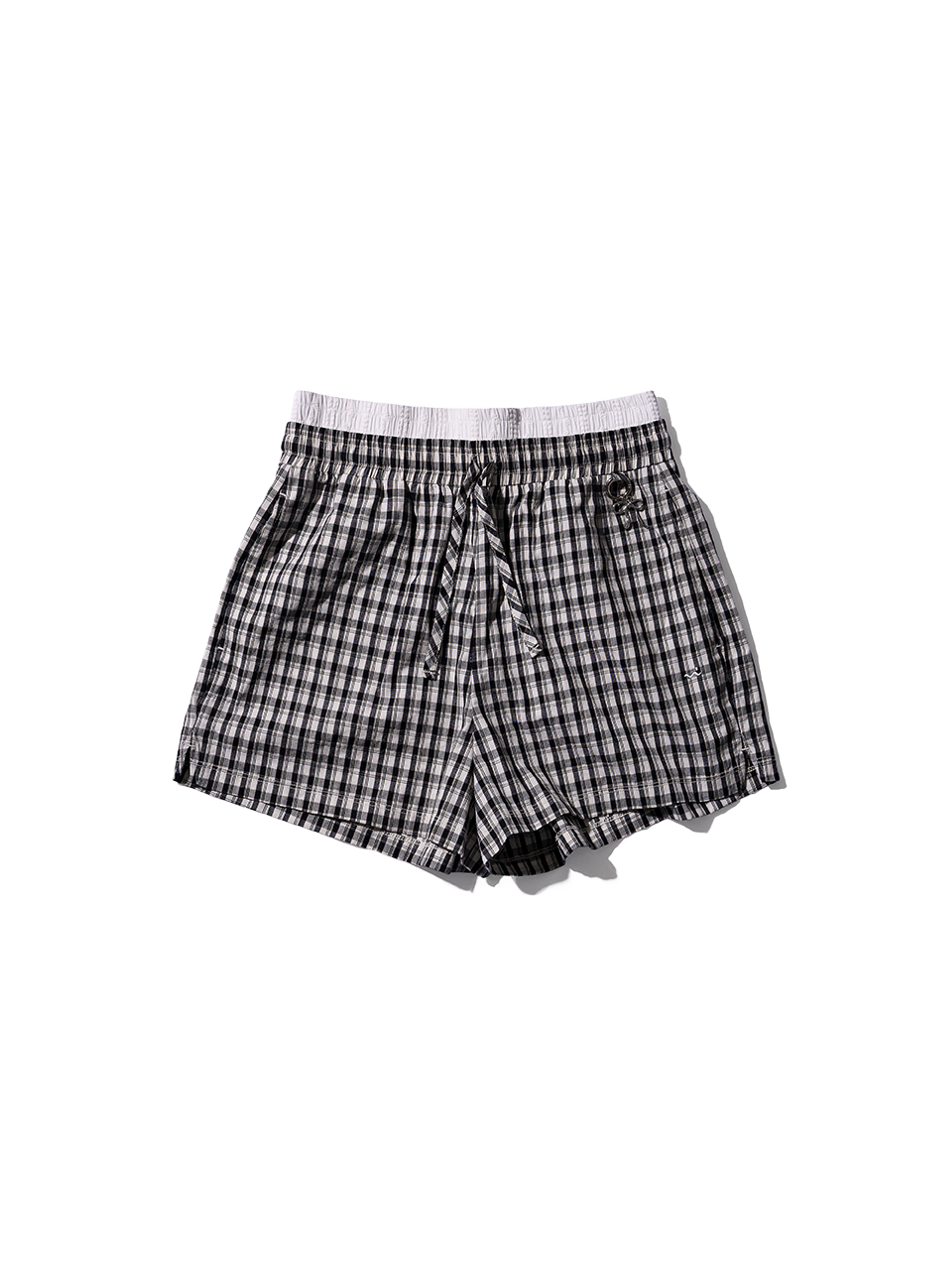 Poev Checked Layered Boxer Shorts