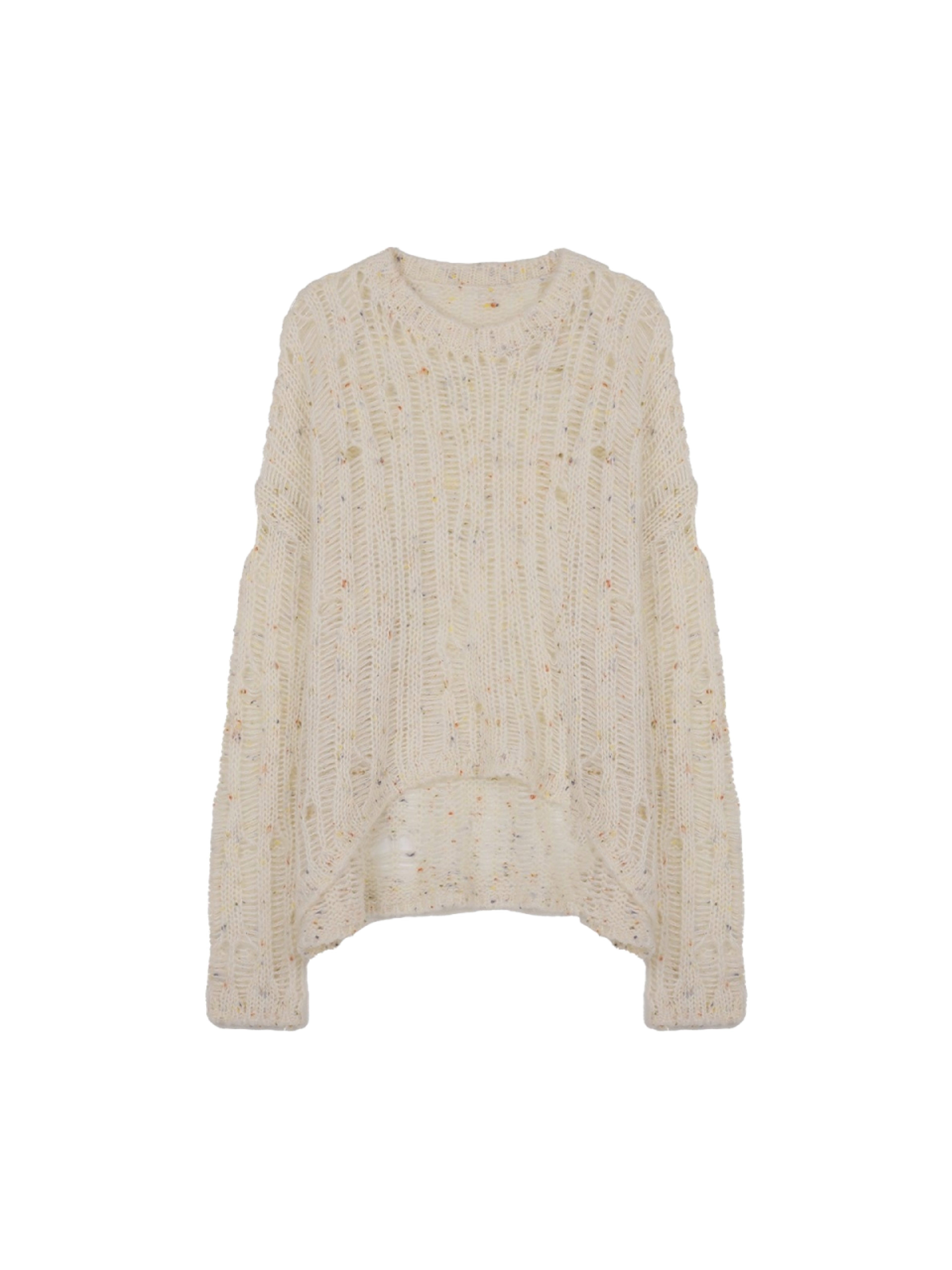 Highschool Disco Grunge nep knit (Cream)